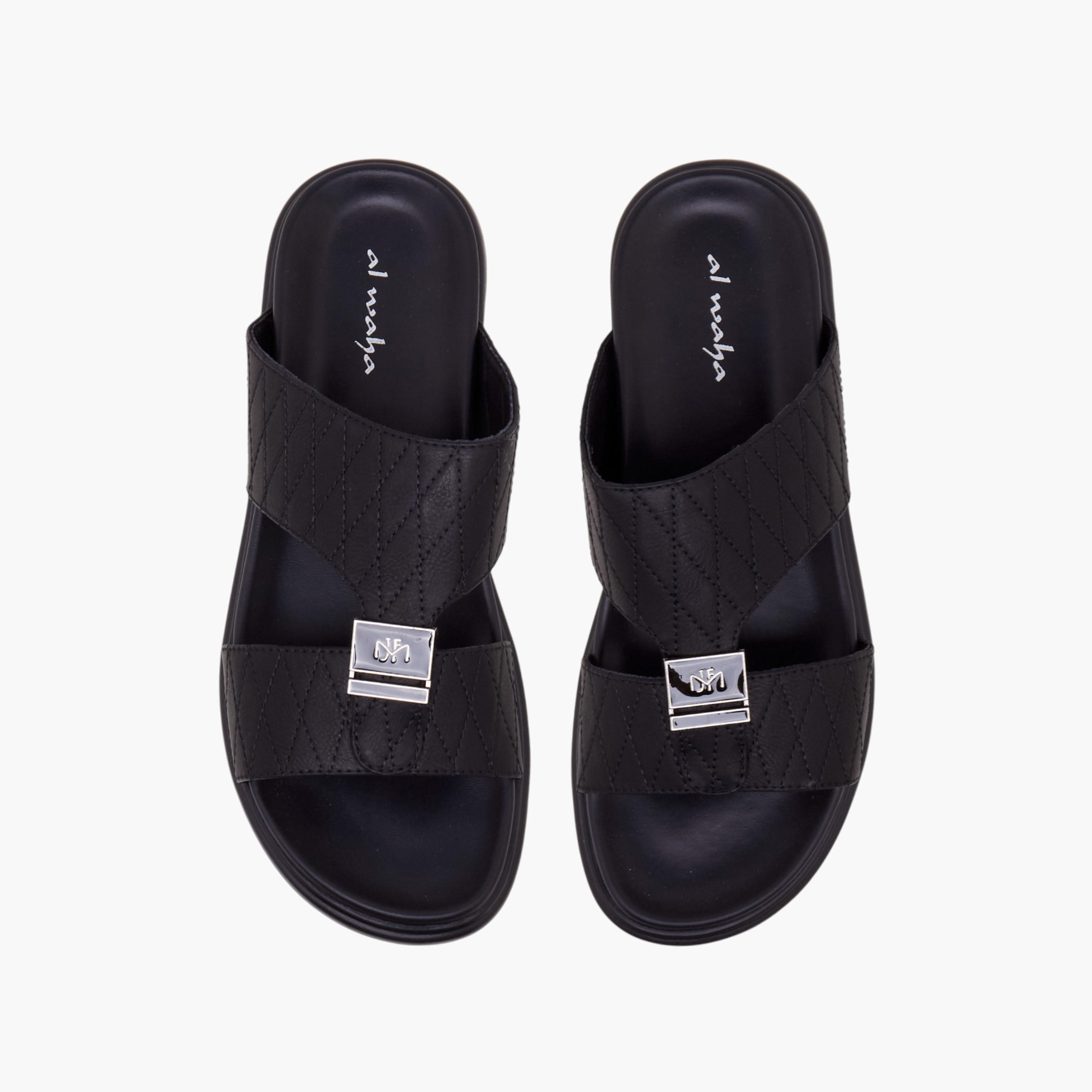 Al Waha Men Quilted Arabic Sandals-men-shoes-sandals-image-1
