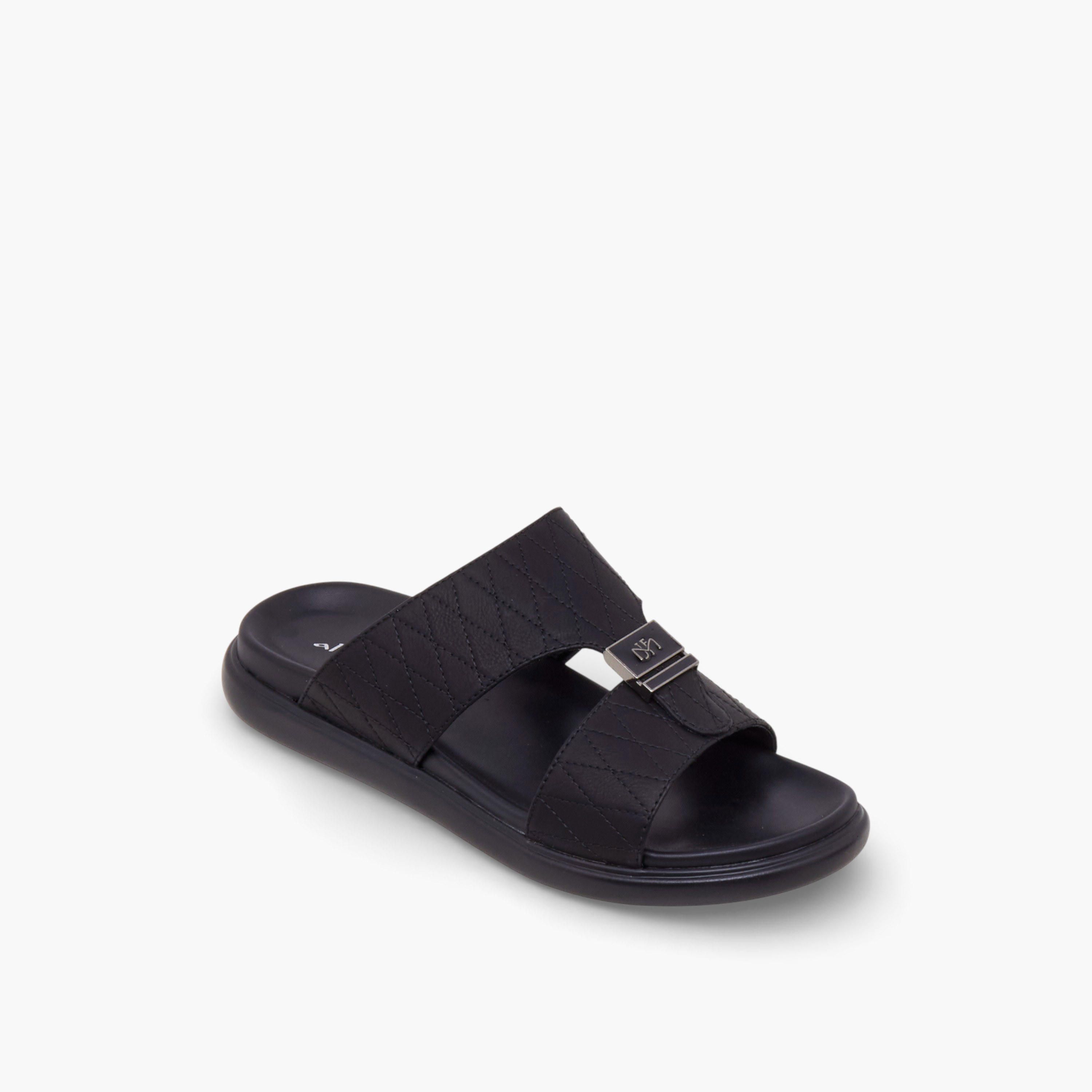 Al Waha Men Quilted Arabic Sandals-men-shoes-sandals-image-2