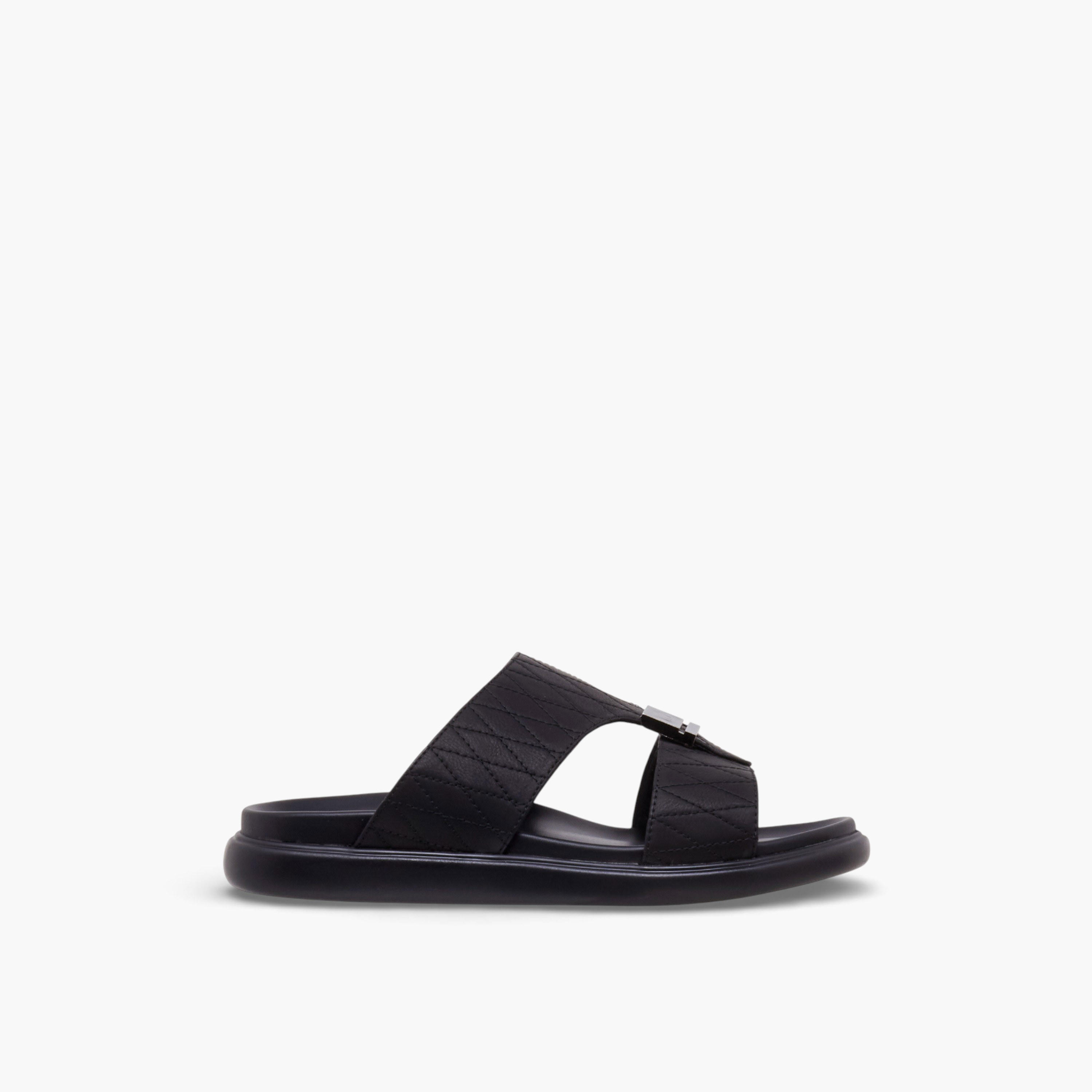 Al Waha Men Quilted Arabic Sandals-men-shoes-sandals-image-3
