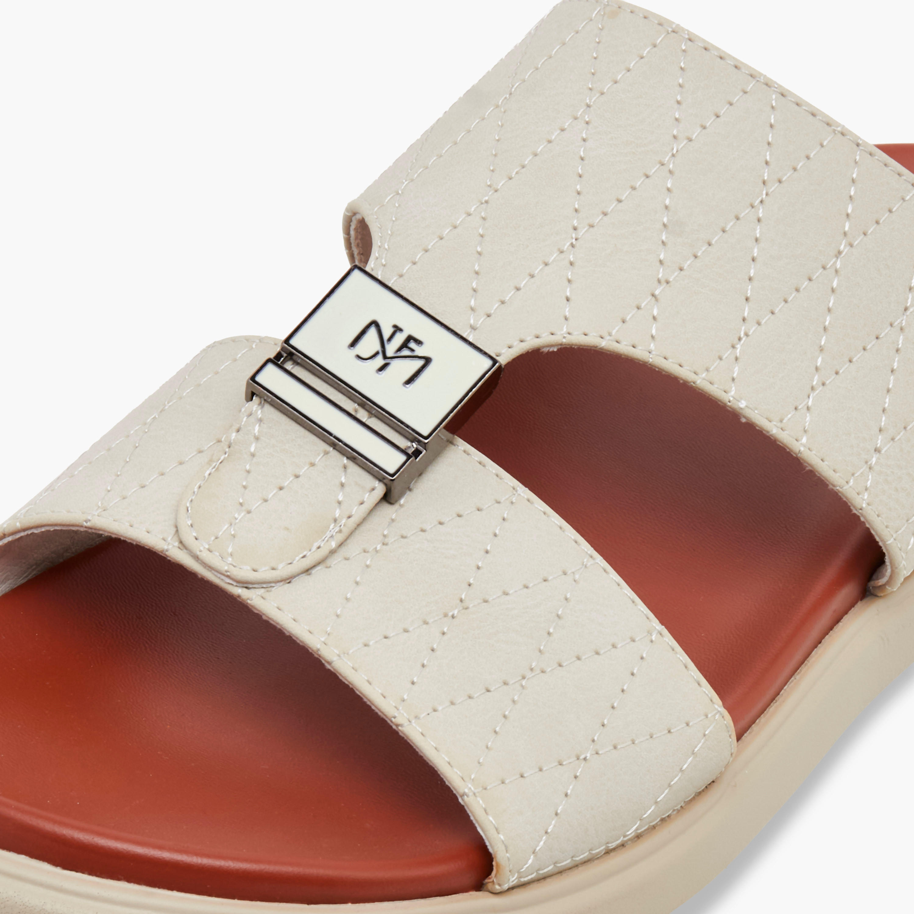Al Waha Men Quilted Arabic Sandals-men-shoes-sandals-image-4