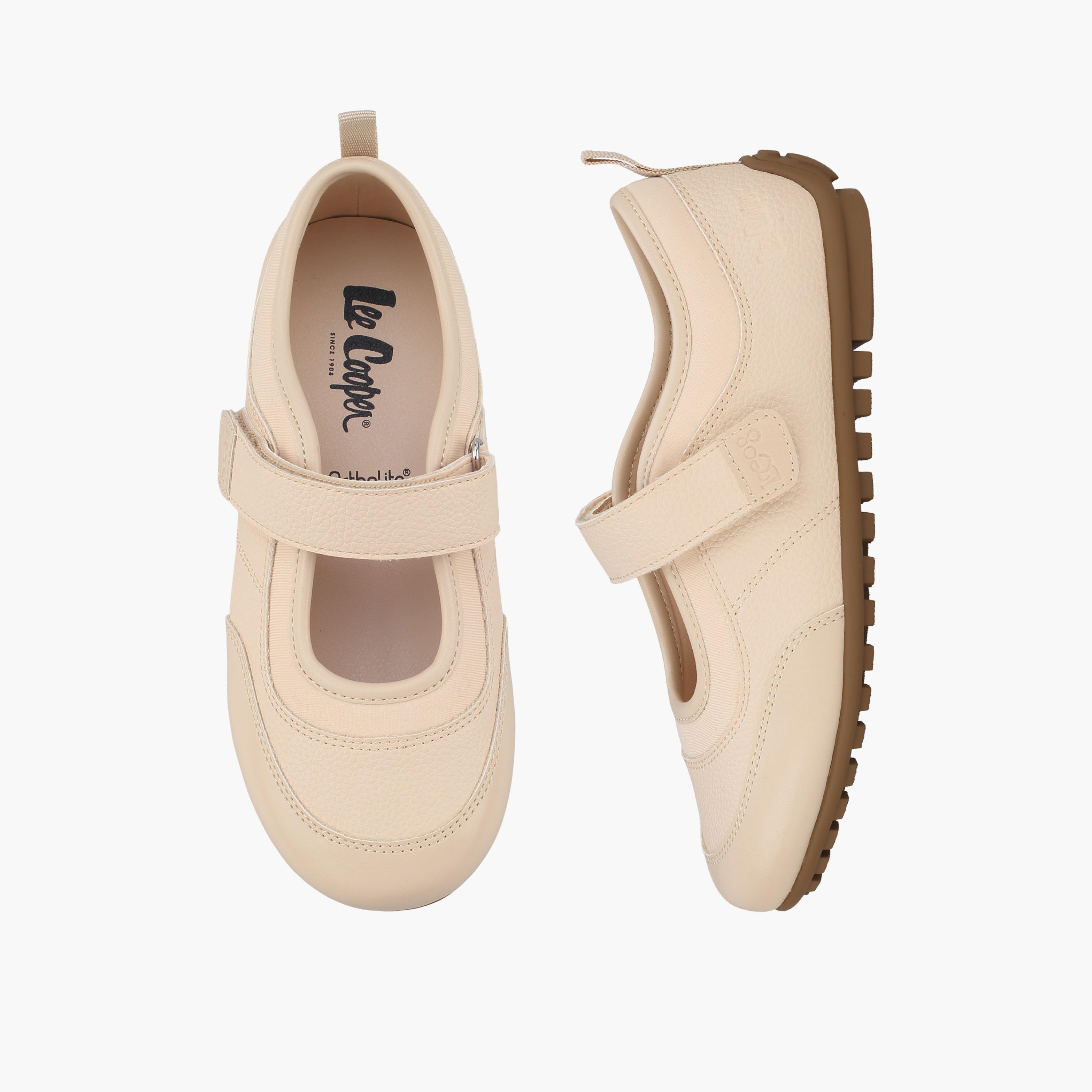 حذاء سنيكرز ماري جين بشريط لاصق للبنات من لي كوبر-girls-shoes-sneakers-image-1