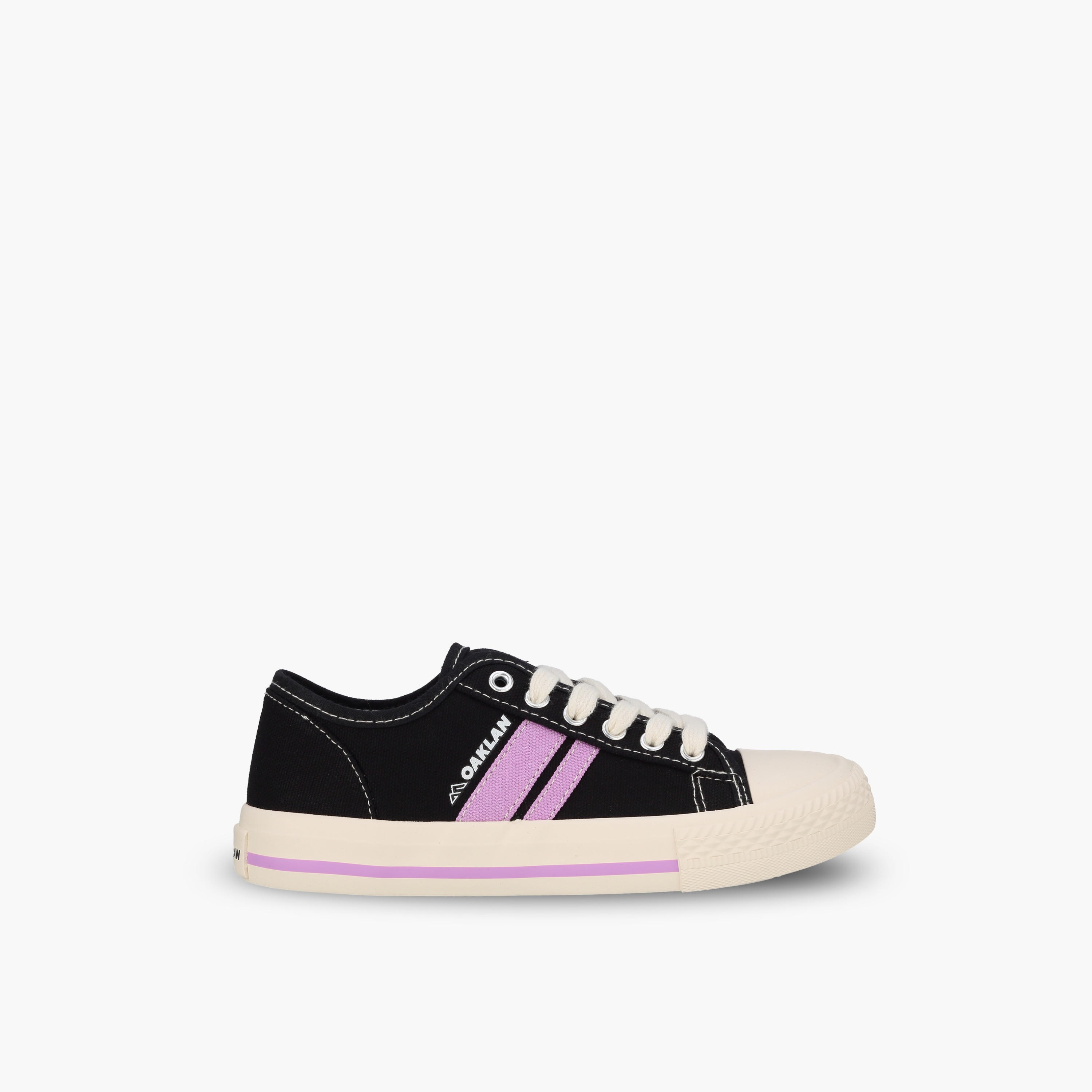 Oaklan by Shoexpress Girls Striped Lace-Up Ankle Sneakers-girls-shoes-sneakers-image-3