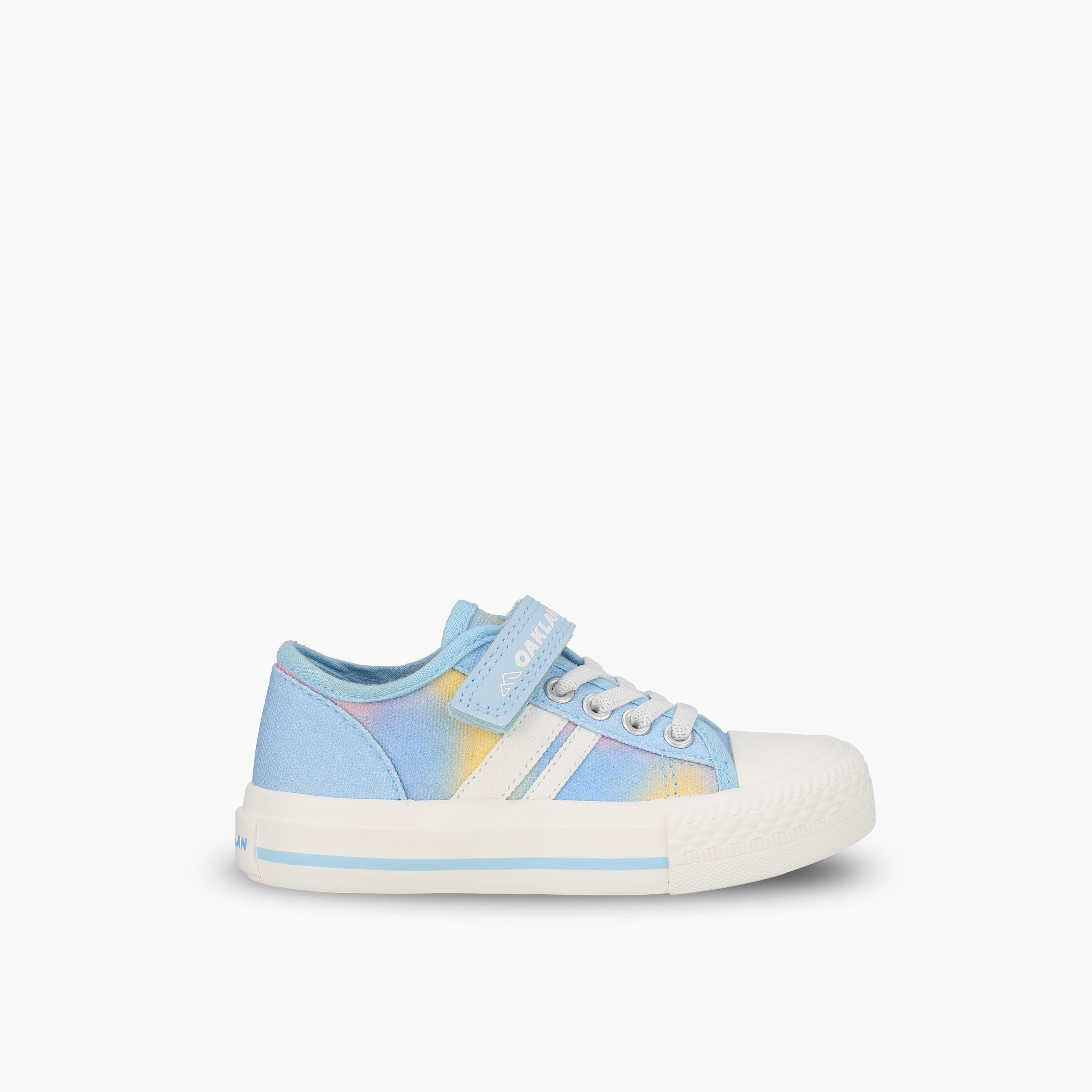 Oaklan by Shoexpress Girls Striped Lace-Up Ankle Sneakers-baby-girls-shoes-closedshoes-image-3