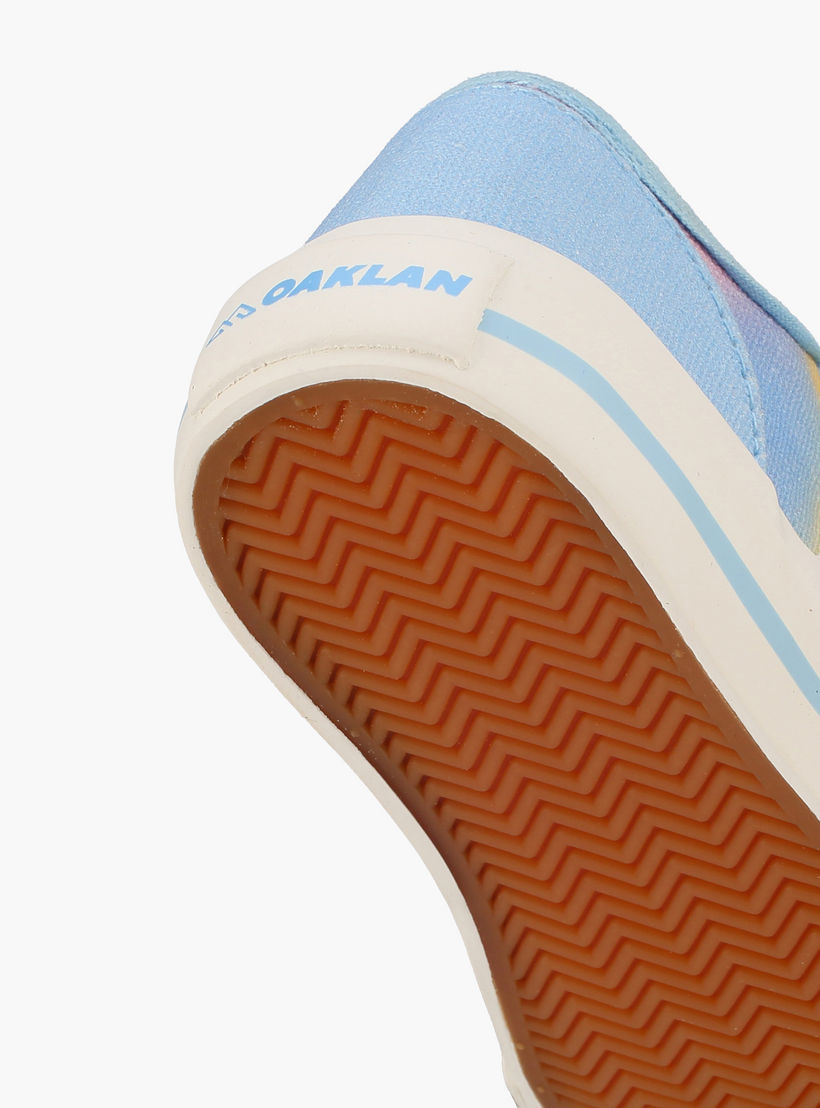 Oaklan by Shoexpress Girls Striped Lace-Up Ankle Sneakers-baby-girls-shoes-closedshoes-image-5