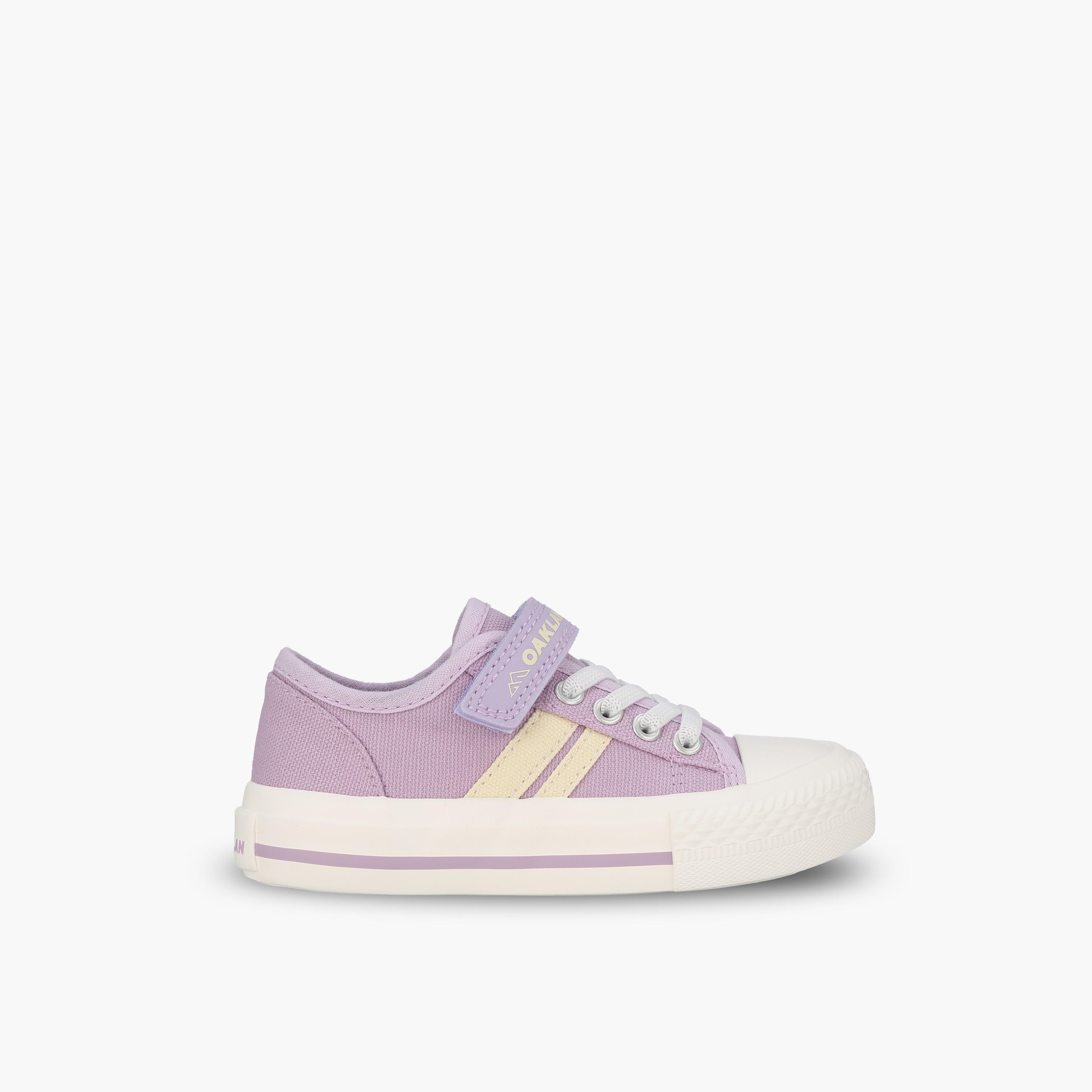 Oaklan by Shoexpress Girls Striped Lace-Up Ankle Sneakers-baby-girls-shoes-closedshoes-image-3