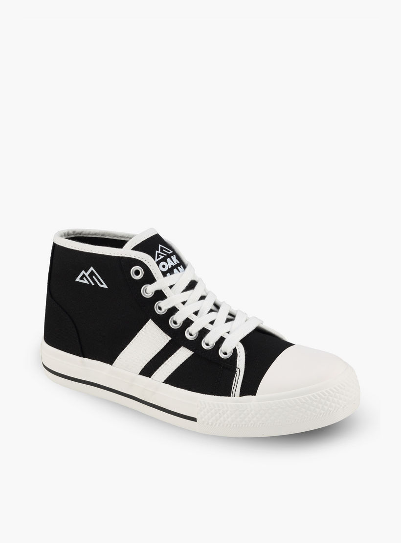 Oaklan by Shoexpress Women Striped Lace-Up Sneakers-women-shoes-sneakers-image-2
