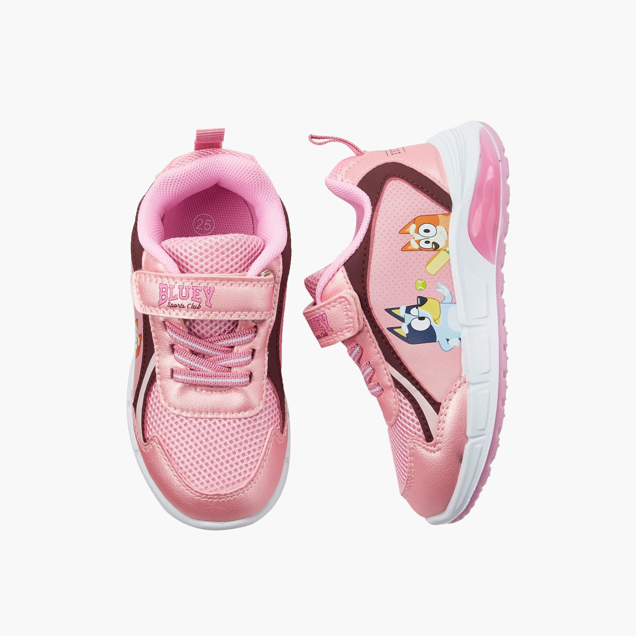 Bluey Girls Light-Up Ankle Sneakers-girls-shoes-sneakers-image-1