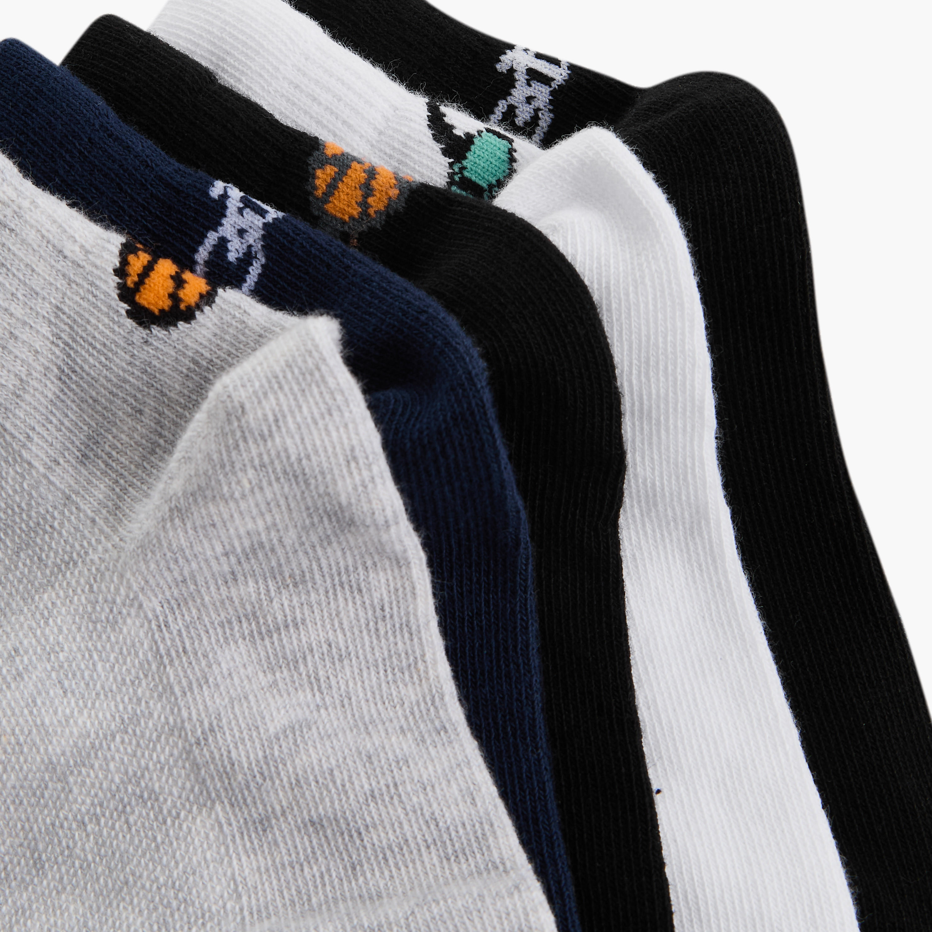 Pack of 5 Juniors Boys Socks Ankle Length-boys-accessories-socks-image-4