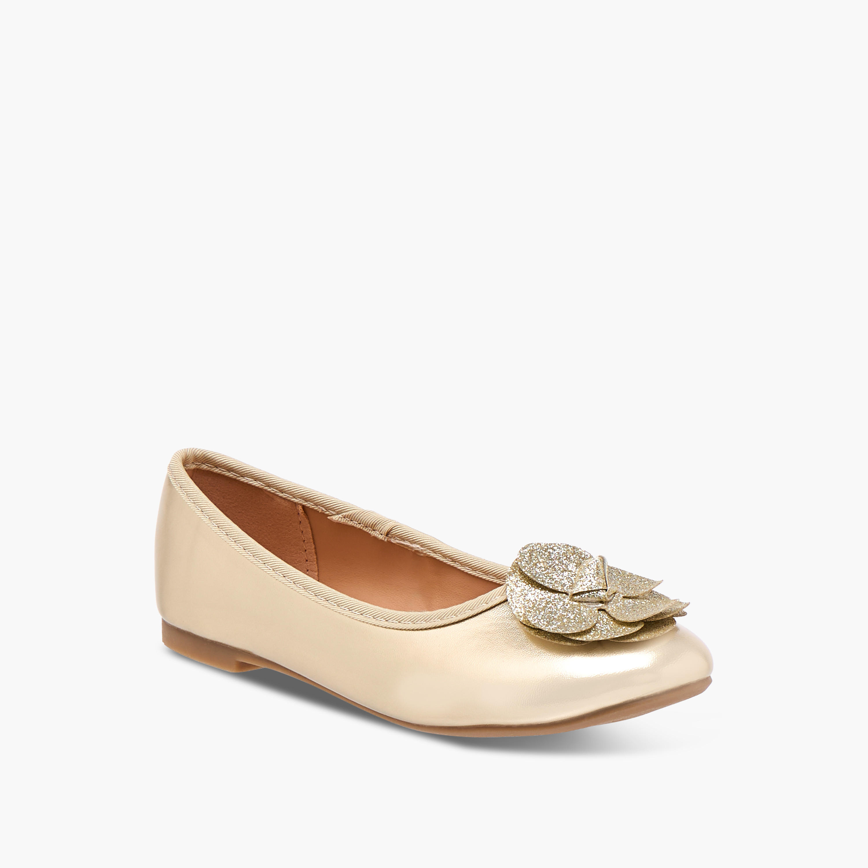حذاء باليرينا سهل الارتداء بتفاصيل زينة من فلورا بيلا-girls-shoes-ballerinas-image-2