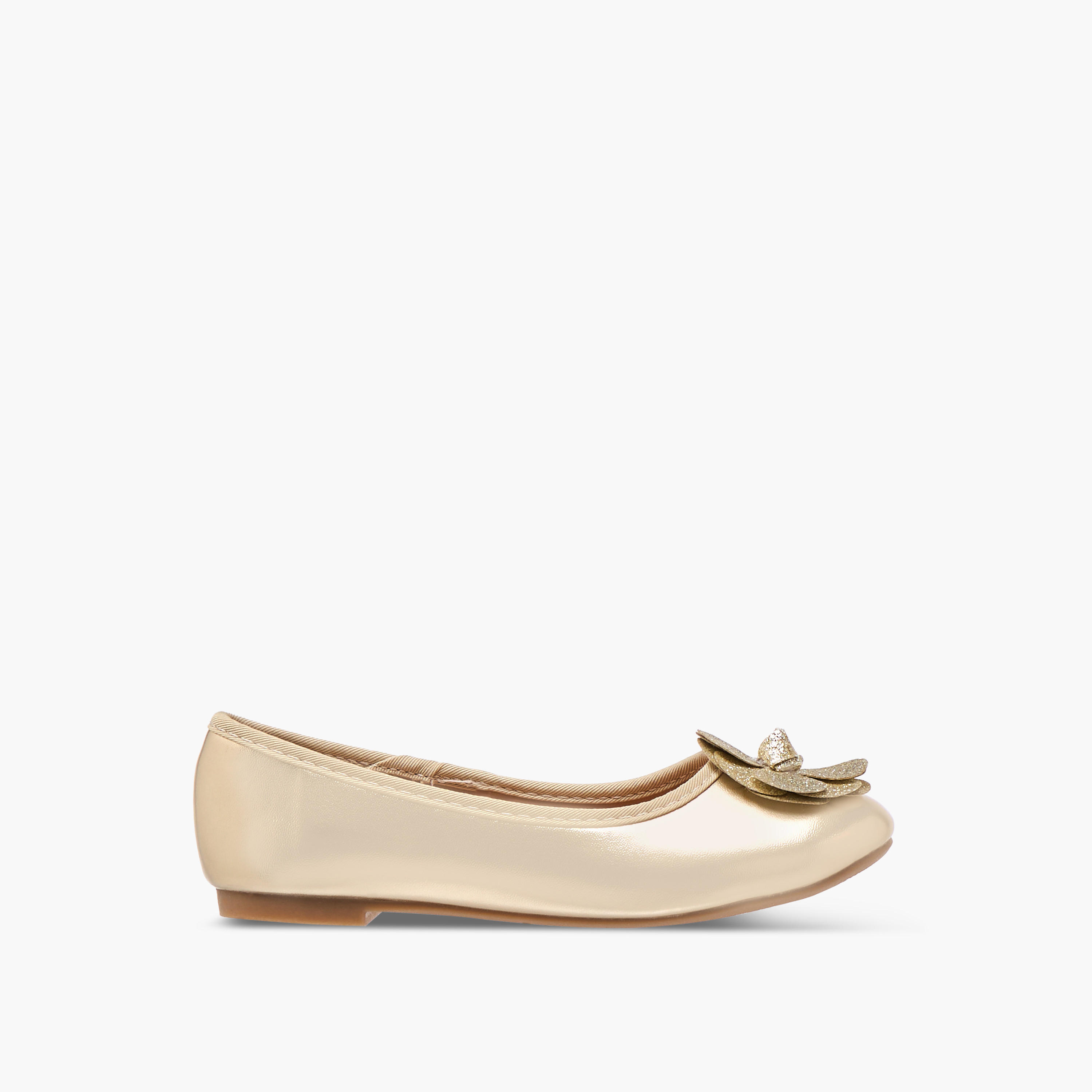حذاء باليرينا سهل الارتداء بتفاصيل زينة من فلورا بيلا-girls-shoes-ballerinas-image-3