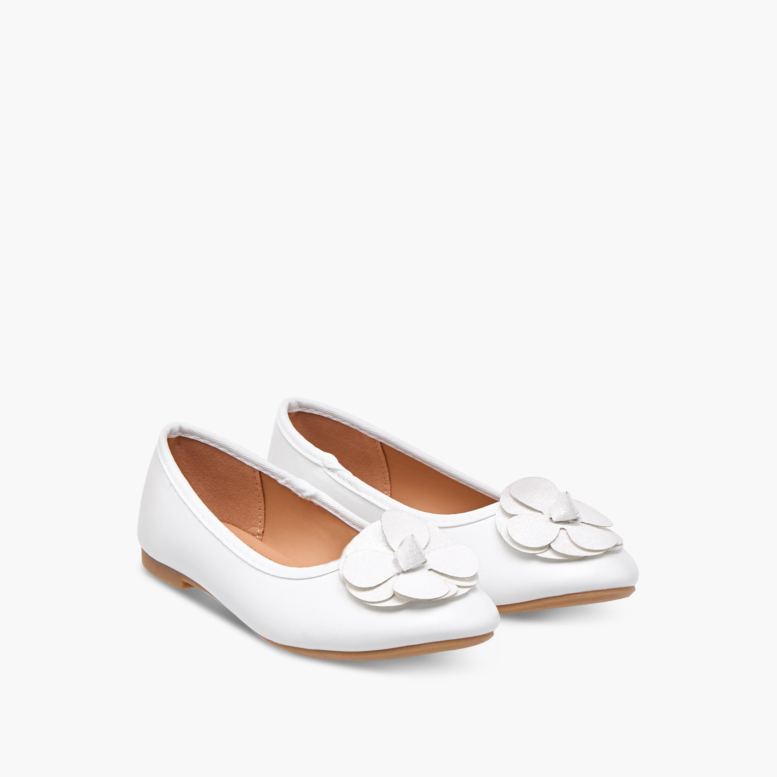 حذاء باليرينا سهل الارتداء بتفاصيل زينة من فلورا بيلا-girls-shoes-ballerinas-image-1