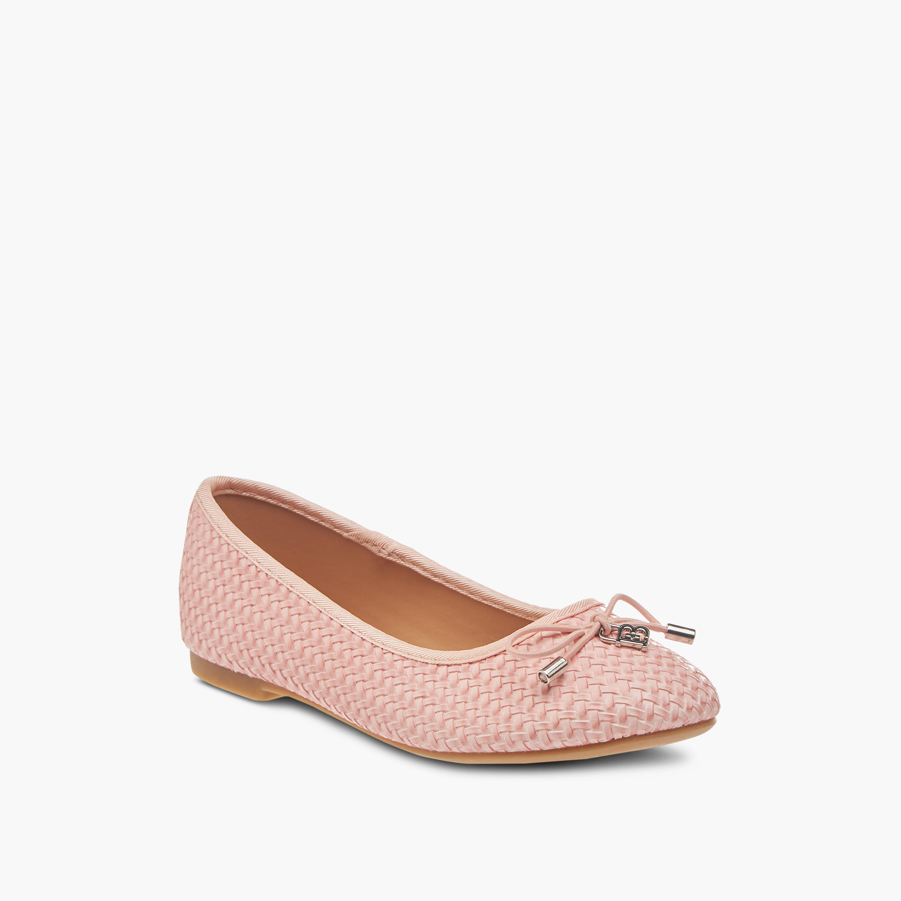 Flora Bella Bow Detail Slip-On Ballerina Shoes-girls-shoes-ballerinas-image-2