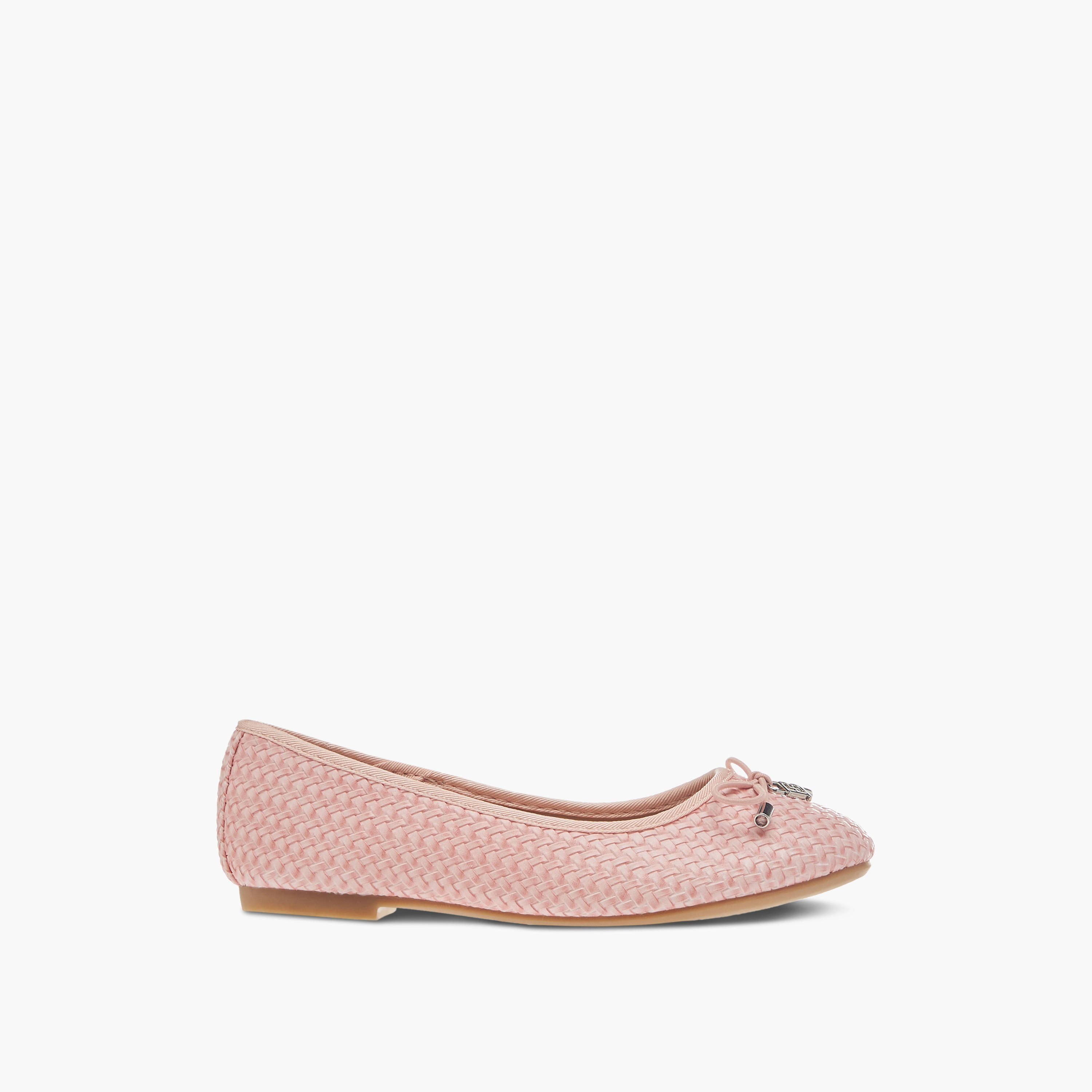 Flora Bella Bow Detail Slip-On Ballerina Shoes-girls-shoes-ballerinas-image-3