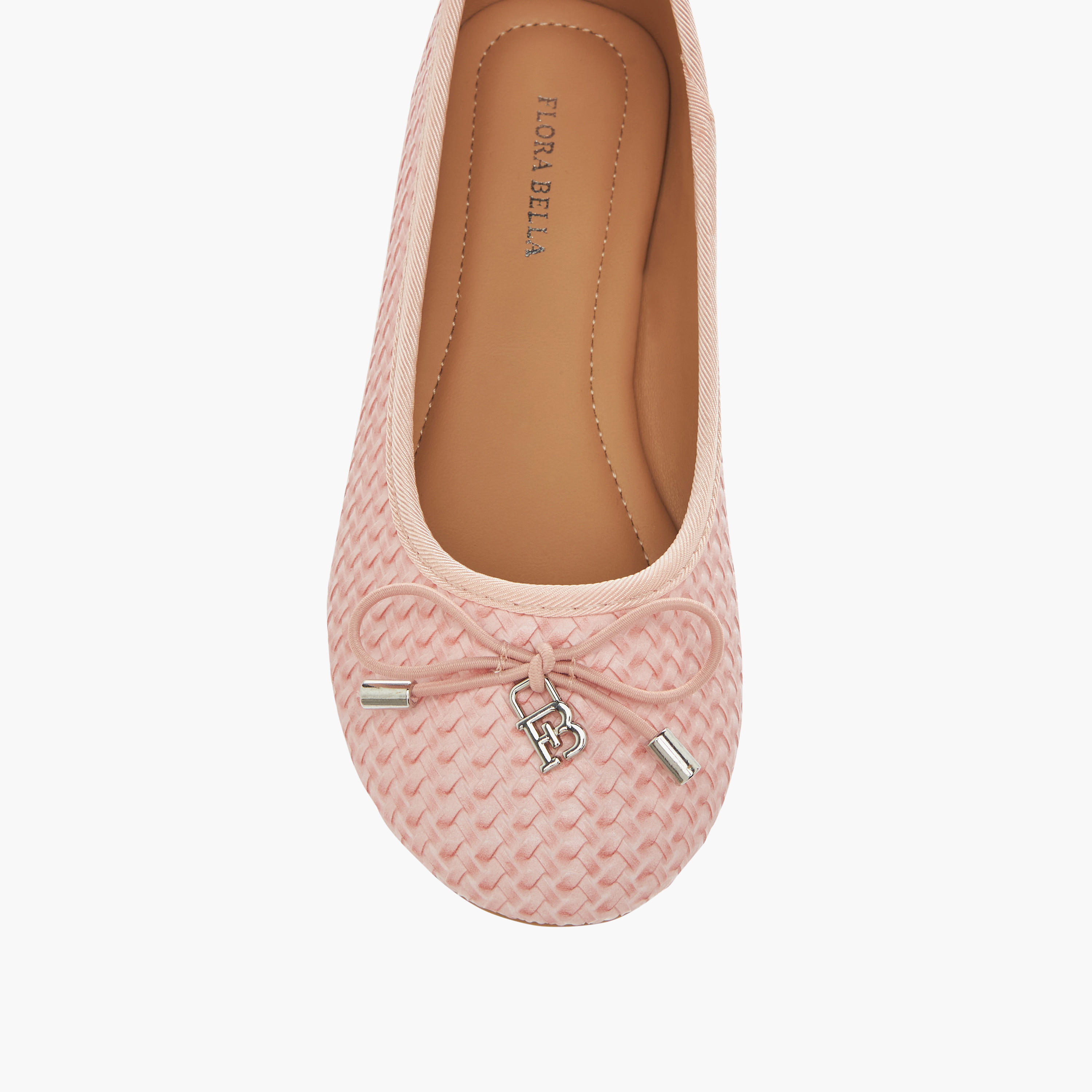 Flora Bella Bow Detail Slip-On Ballerina Shoes-girls-shoes-ballerinas-image-4
