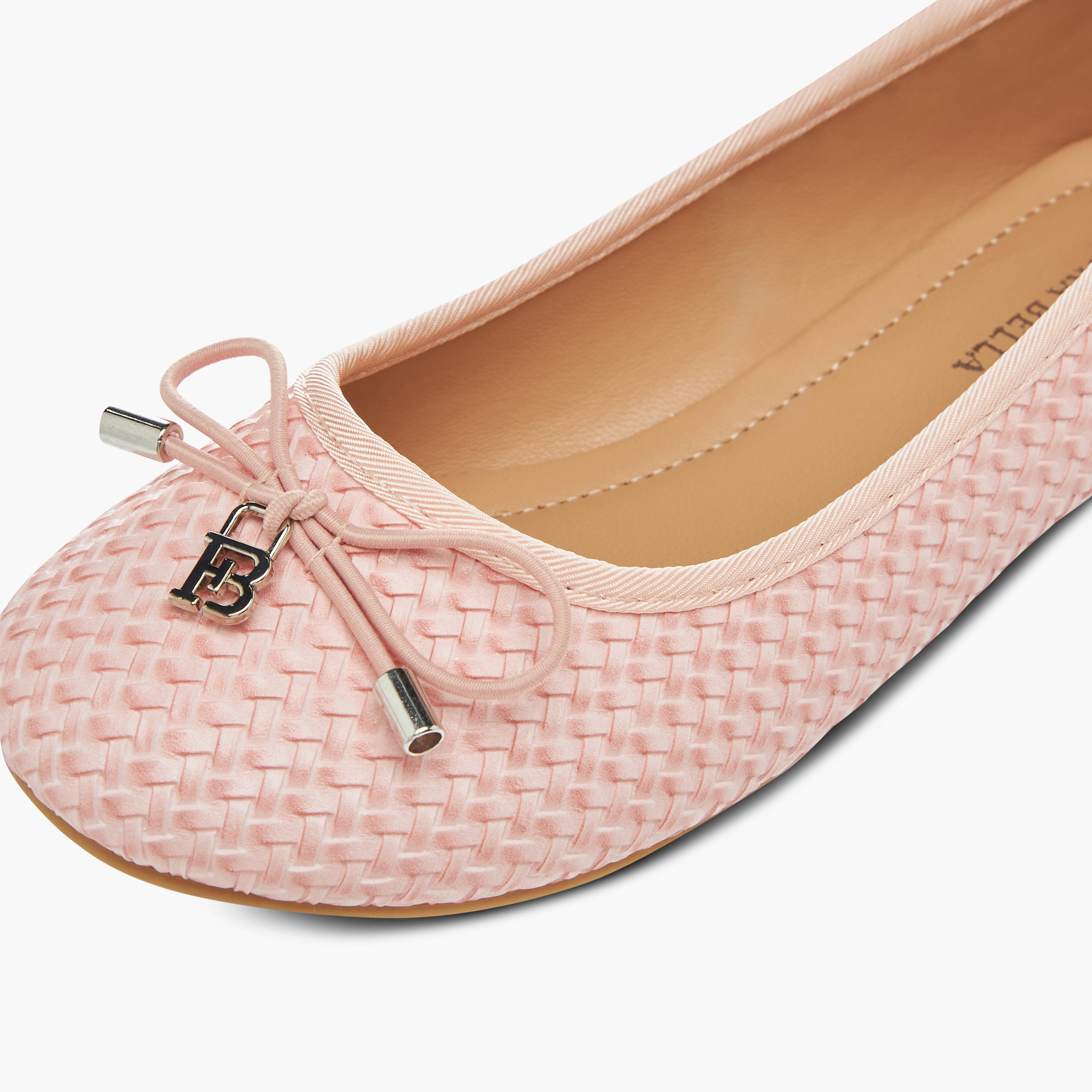 Flora Bella Bow Detail Slip-On Ballerina Shoes-girls-shoes-ballerinas-image-6