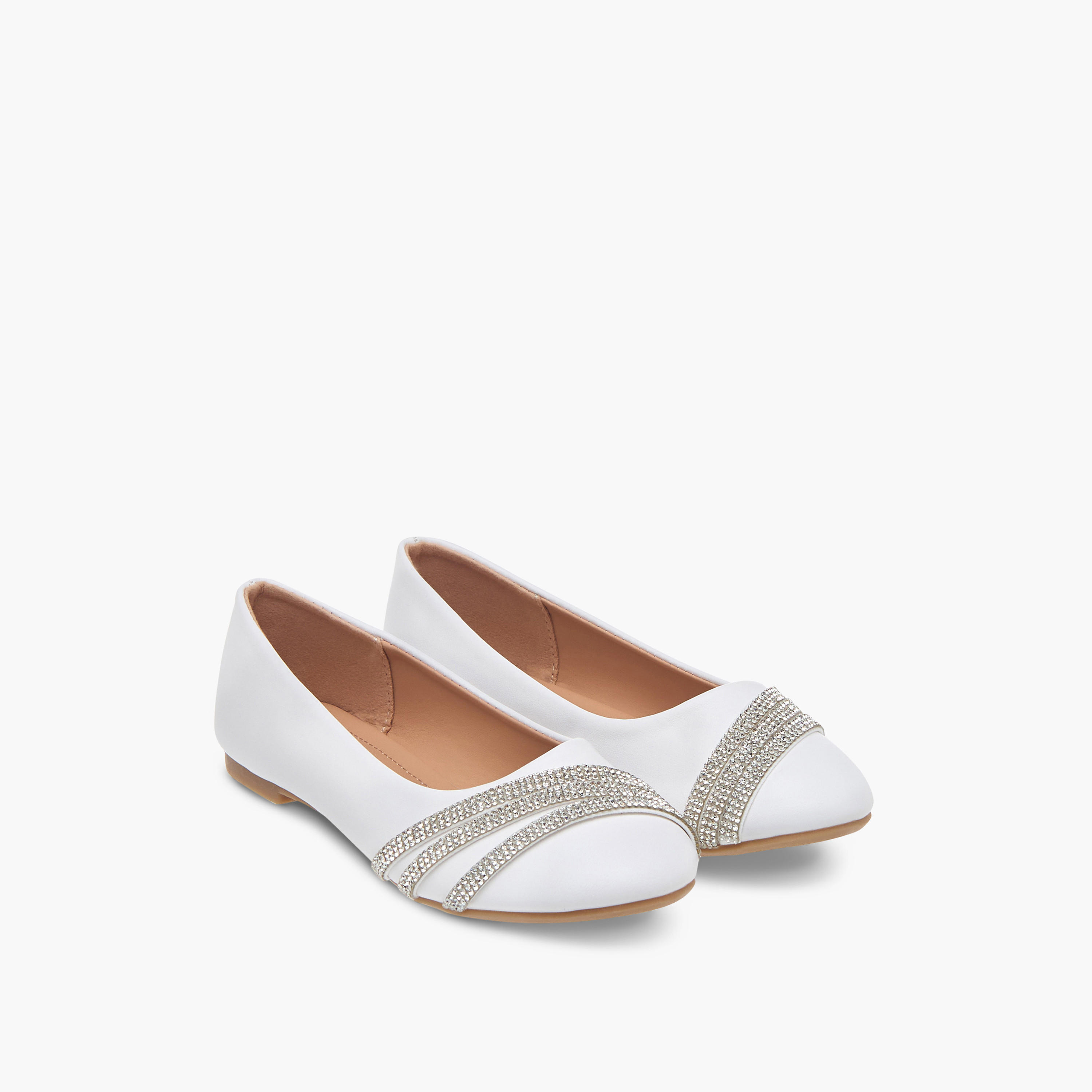 Flora Bella Embellished Slip-On Ballerina Shoes-girls-shoes-ballerinas-image-1