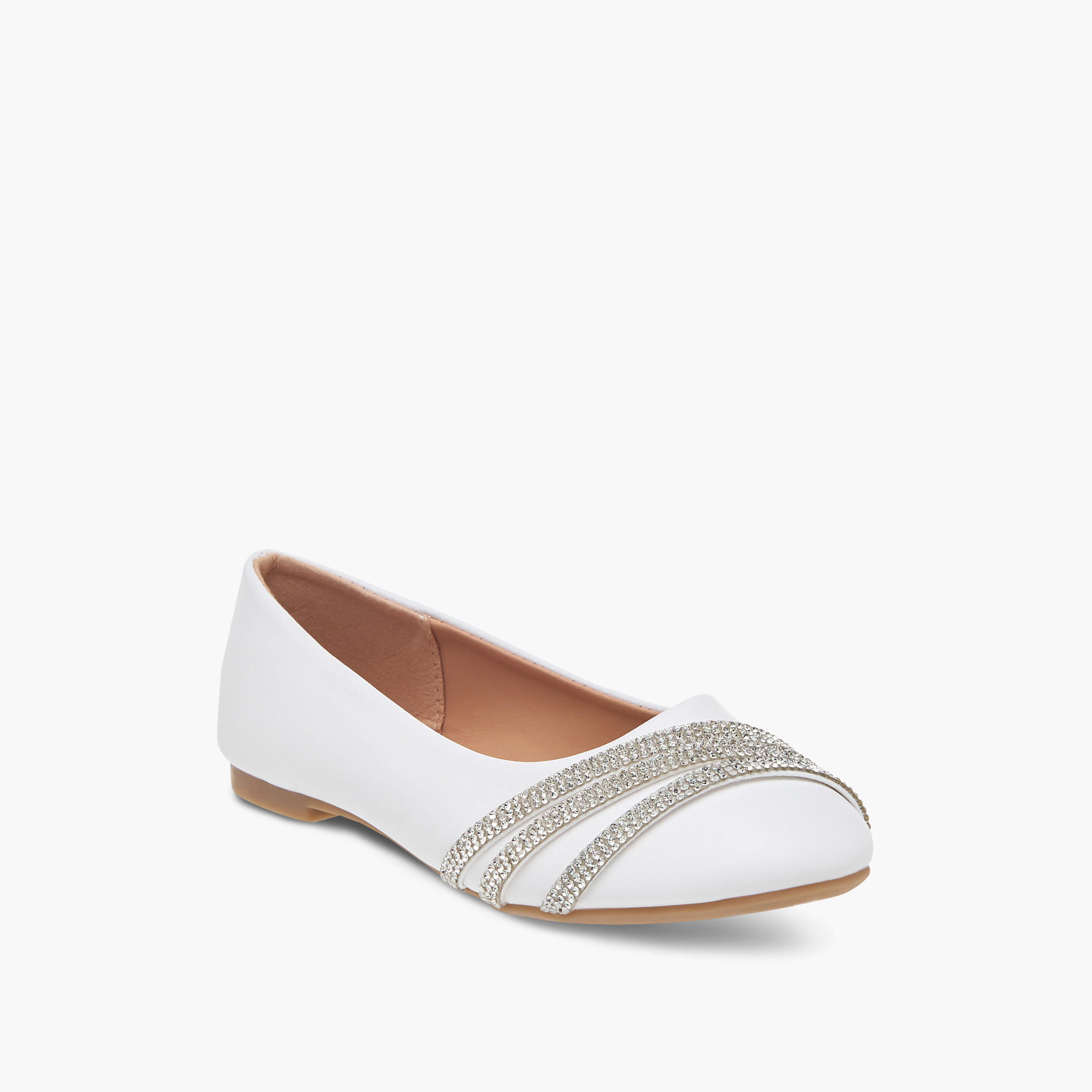 Flora Bella Embellished Slip-On Ballerina Shoes-girls-shoes-ballerinas-image-2