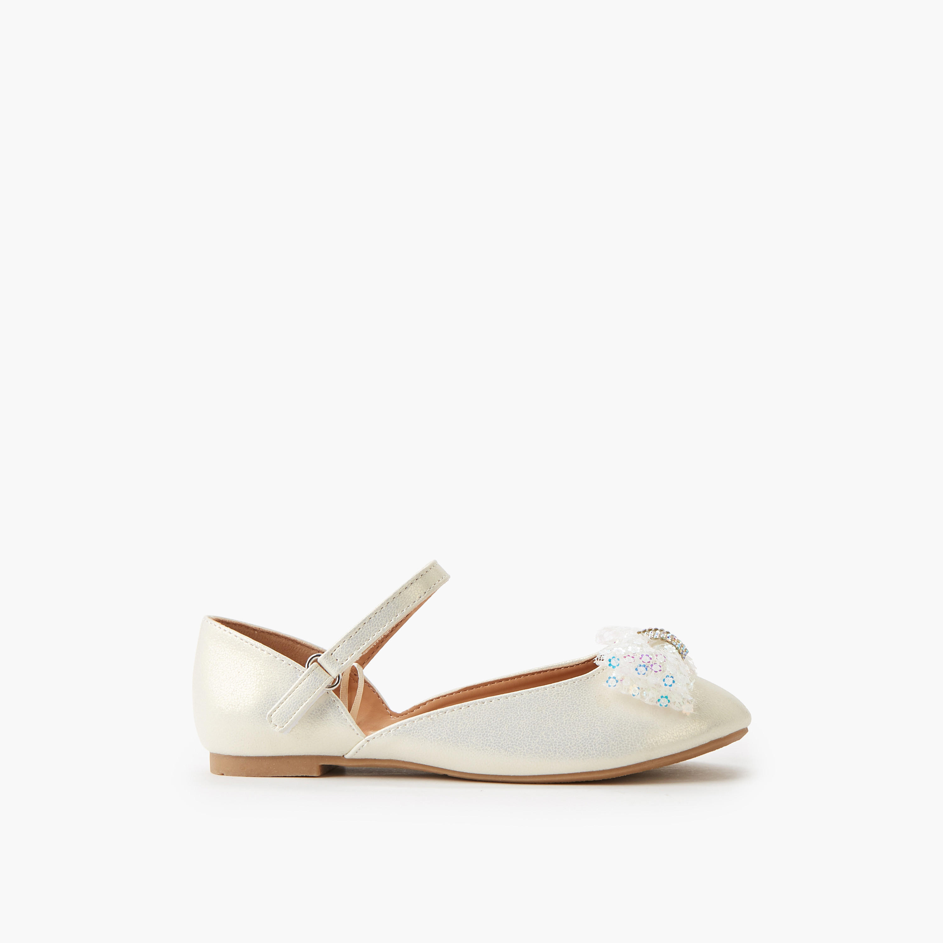 Flora Bella Girls Hook and Loop Ballerina Shoes-girls-shoes-ballerinas-image-3