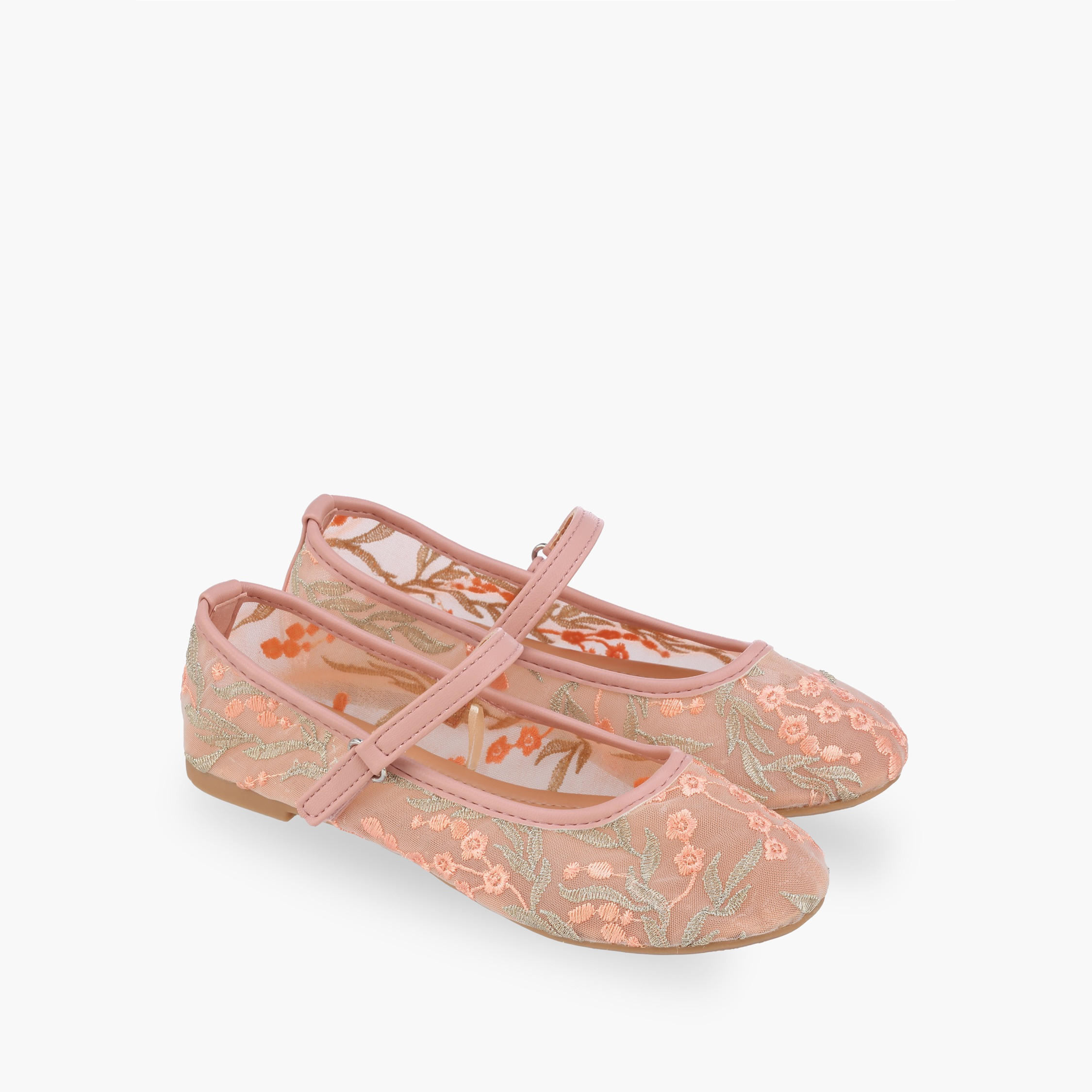 حذاء ماري جين بشريط إغلاق لاصق للبنات من فلورا بيلا-girls-shoes-maryjanes-image-1