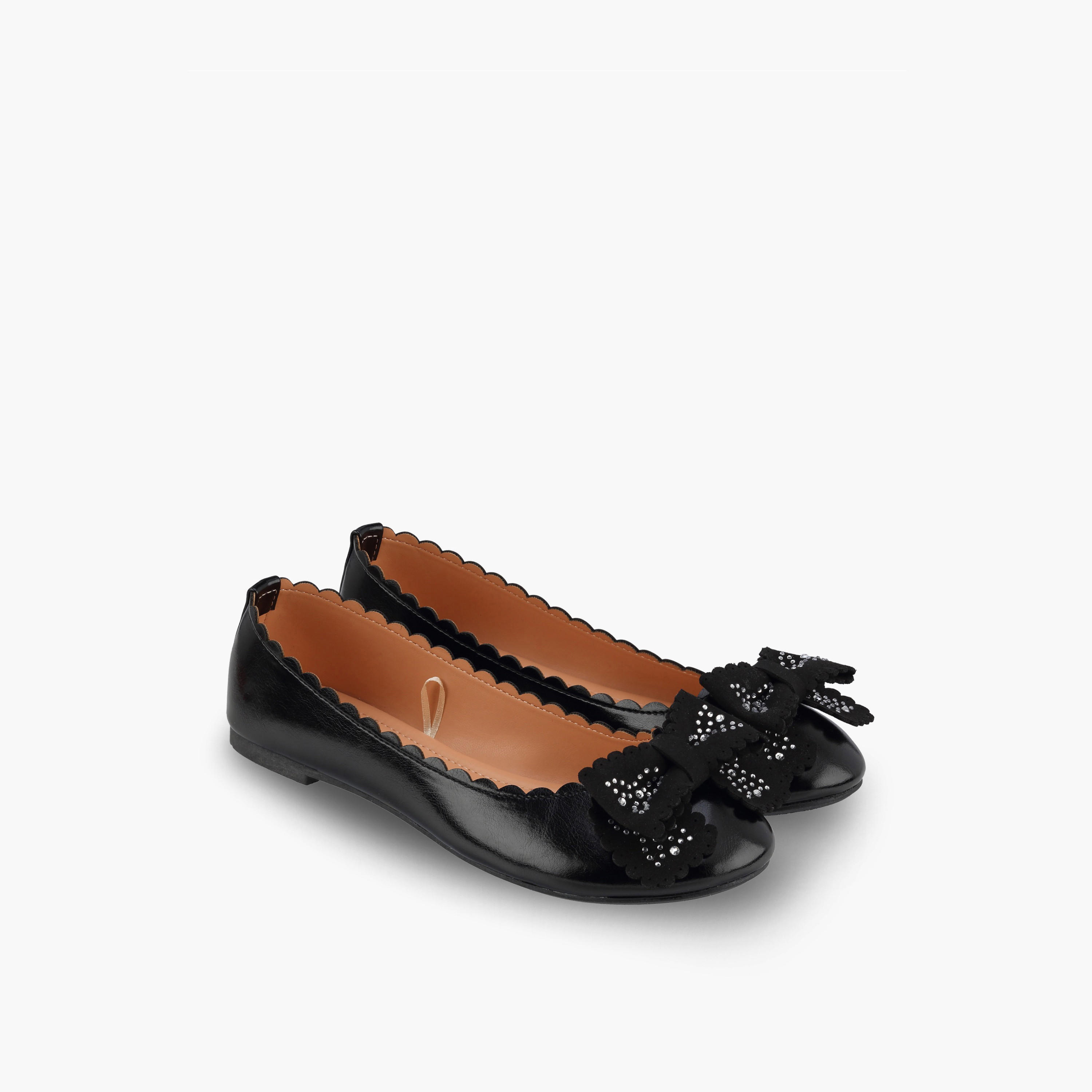 Flora Bella Girls Embellished Bow Ballerina Shoes-girls-shoes-ballerinas-image-1