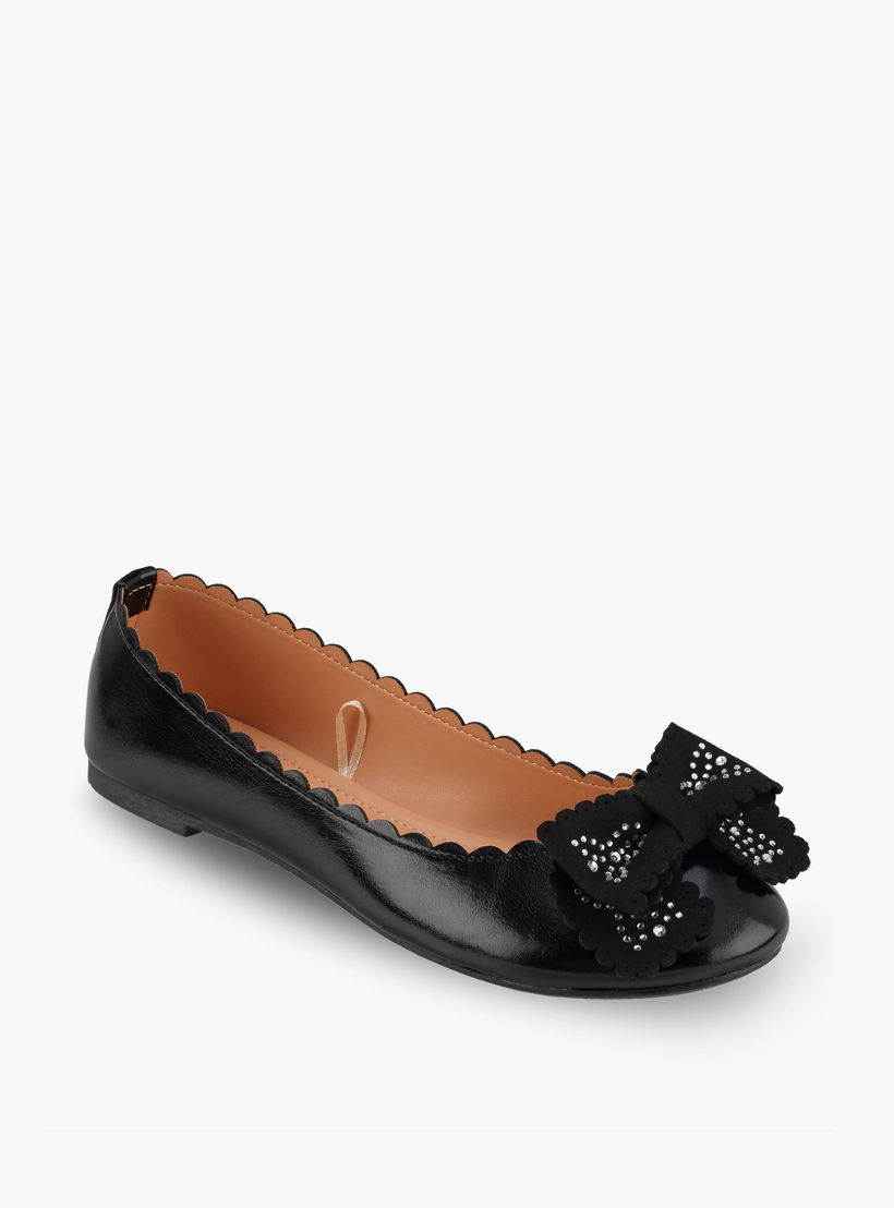 Flora Bella Girls Embellished Bow Ballerina Shoes-girls-shoes-ballerinas-image-2