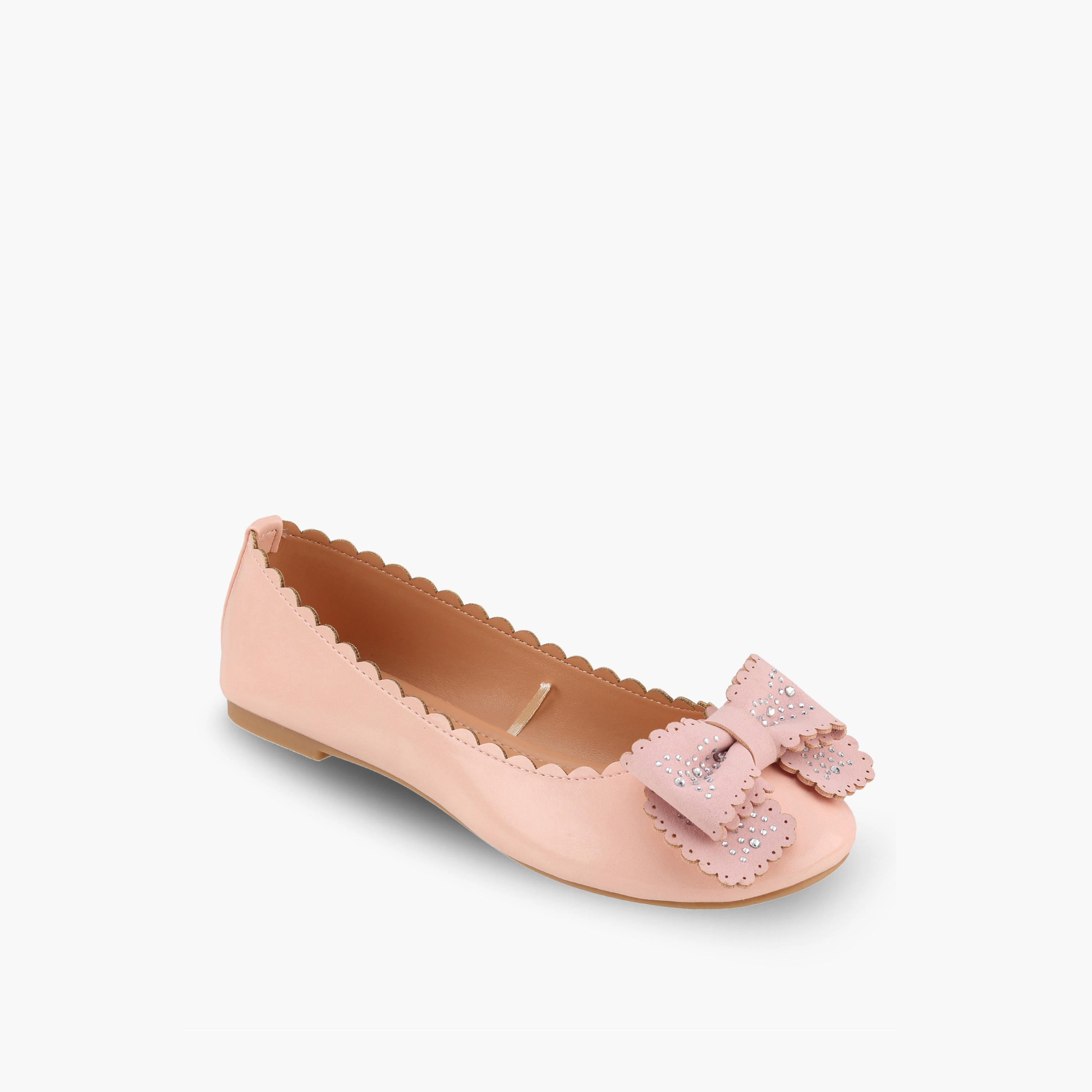Flora Bella Girls Embellished Bow Ballerina Shoes-girls-shoes-ballerinas-image-2