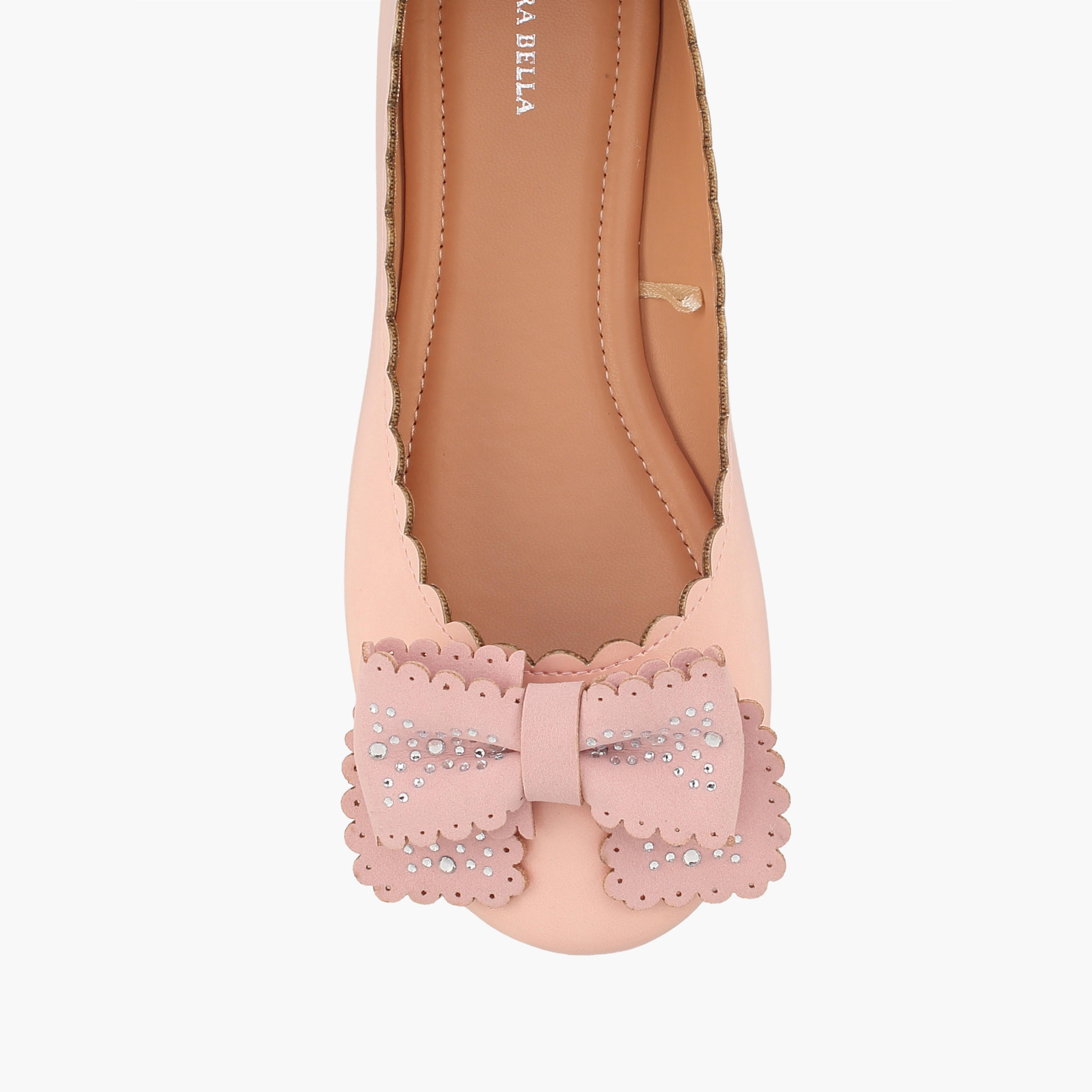 Flora Bella Girls Embellished Bow Ballerina Shoes-girls-shoes-ballerinas-image-4