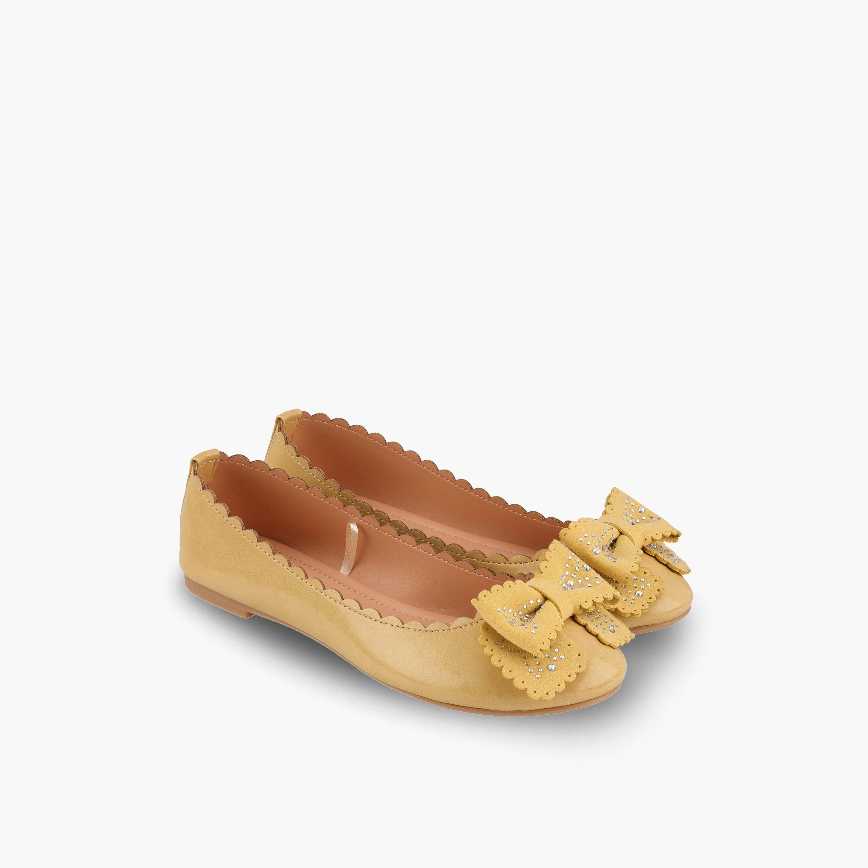 حذاء باليرينا بفيونكة مزينة للبنات من فلورا بيلا-girls-shoes-ballerinas-image-1
