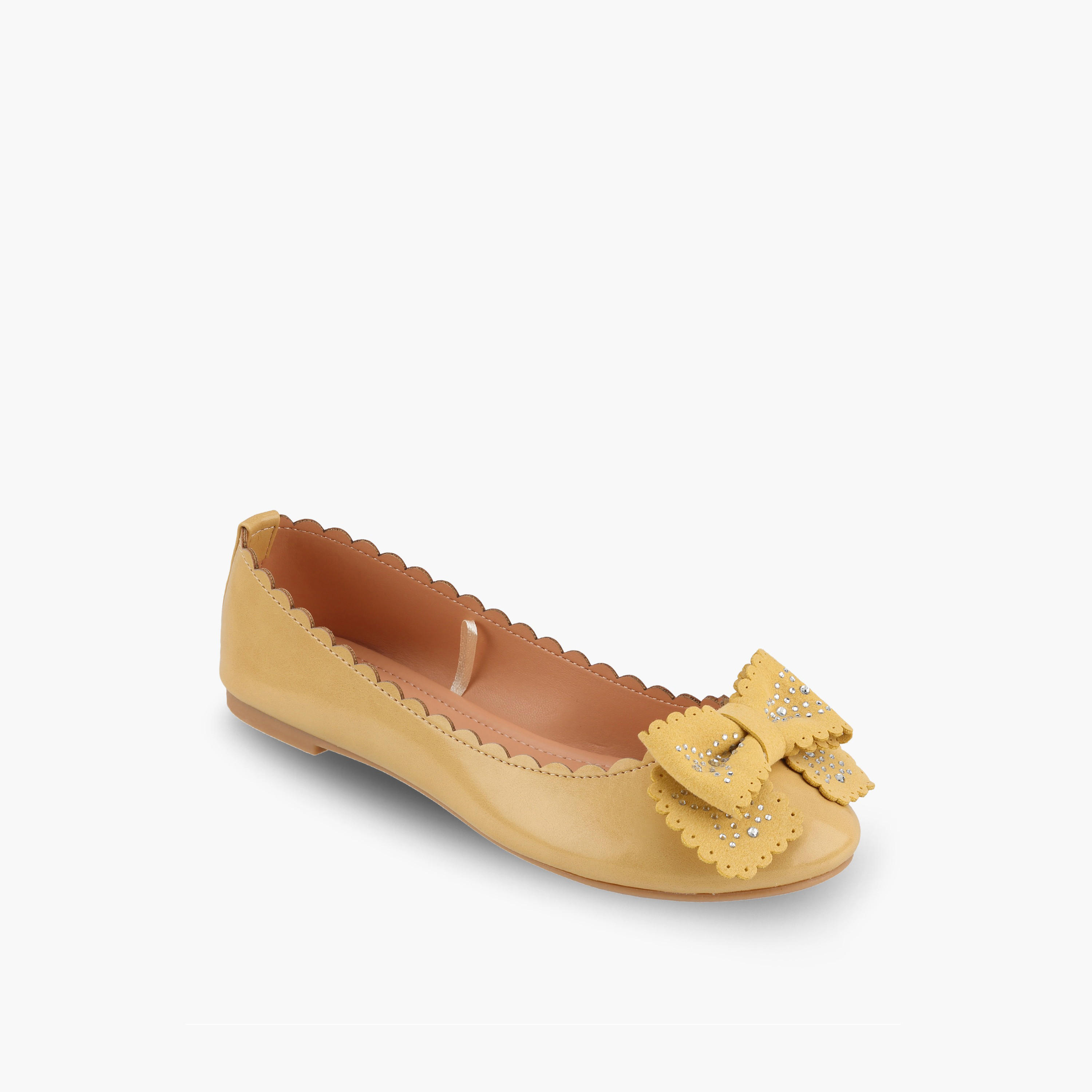 حذاء باليرينا بفيونكة مزينة للبنات من فلورا بيلا-girls-shoes-ballerinas-image-2