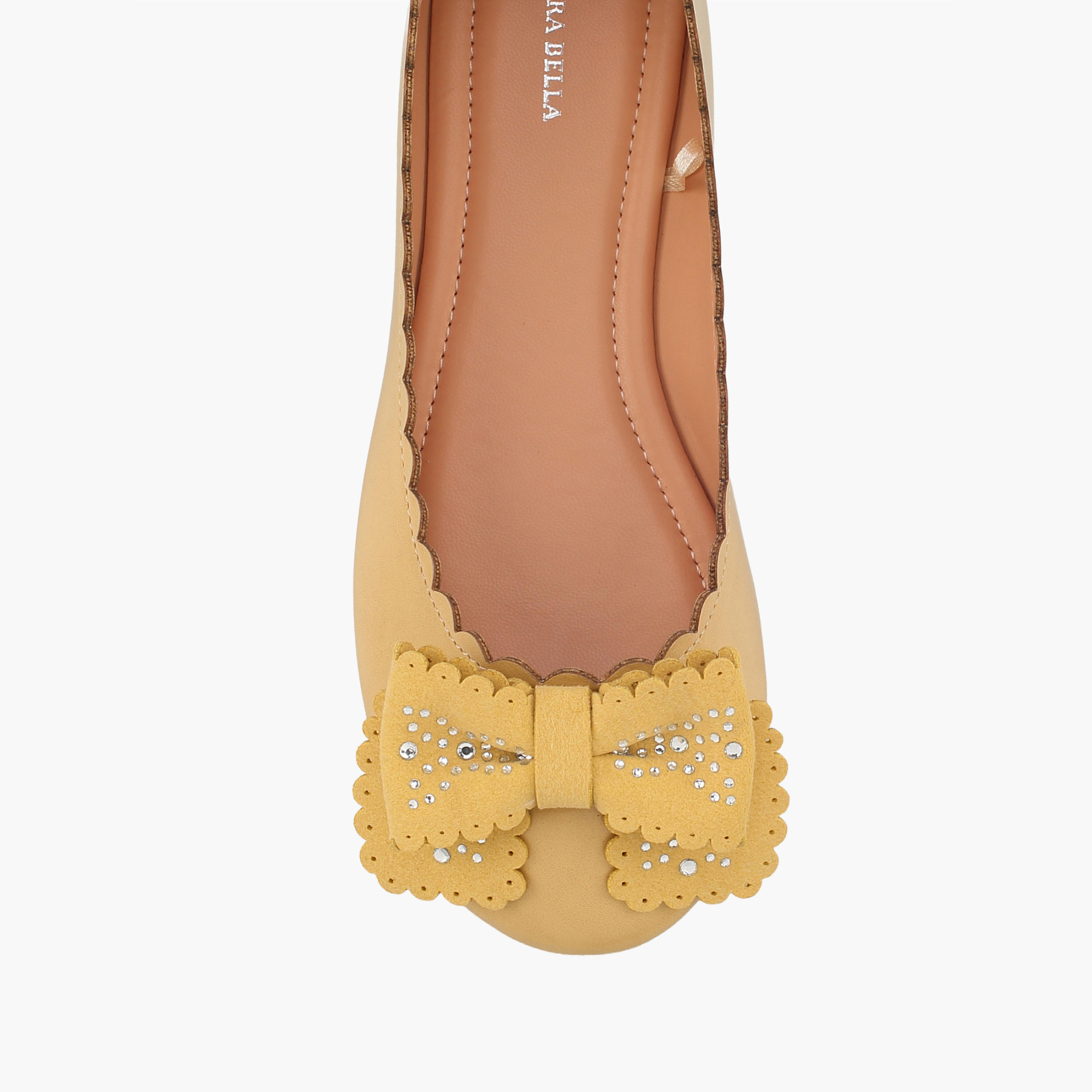 حذاء باليرينا بفيونكة مزينة للبنات من فلورا بيلا-girls-shoes-ballerinas-image-4