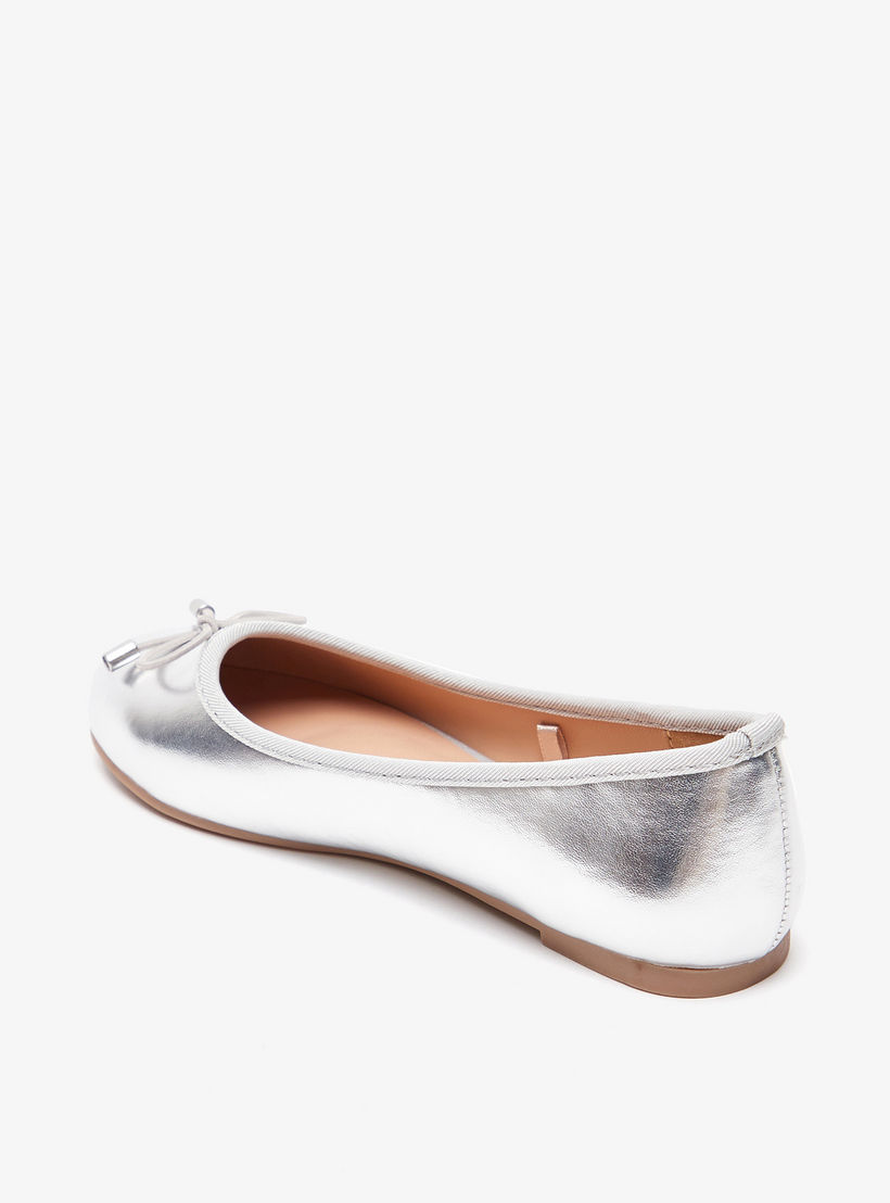 Little Missy Solid Slip-On Round Toe Ballerina Shoes with Cushioning-girls-shoes-ballerinas-image-3