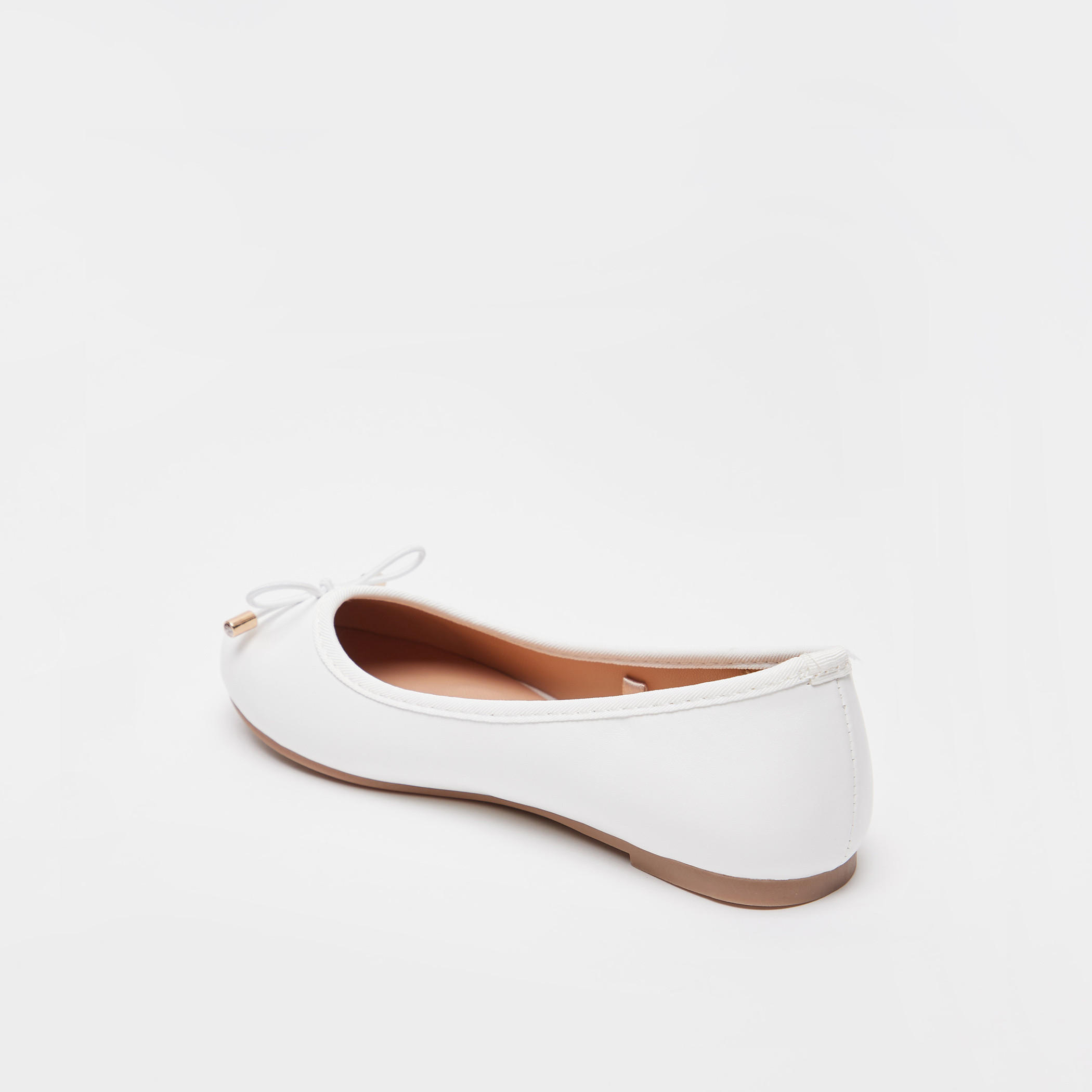Little Missy Solid Slip-On Round Toe Ballerina Shoes with Cushioning-girls-shoes-ballerinas-image-2