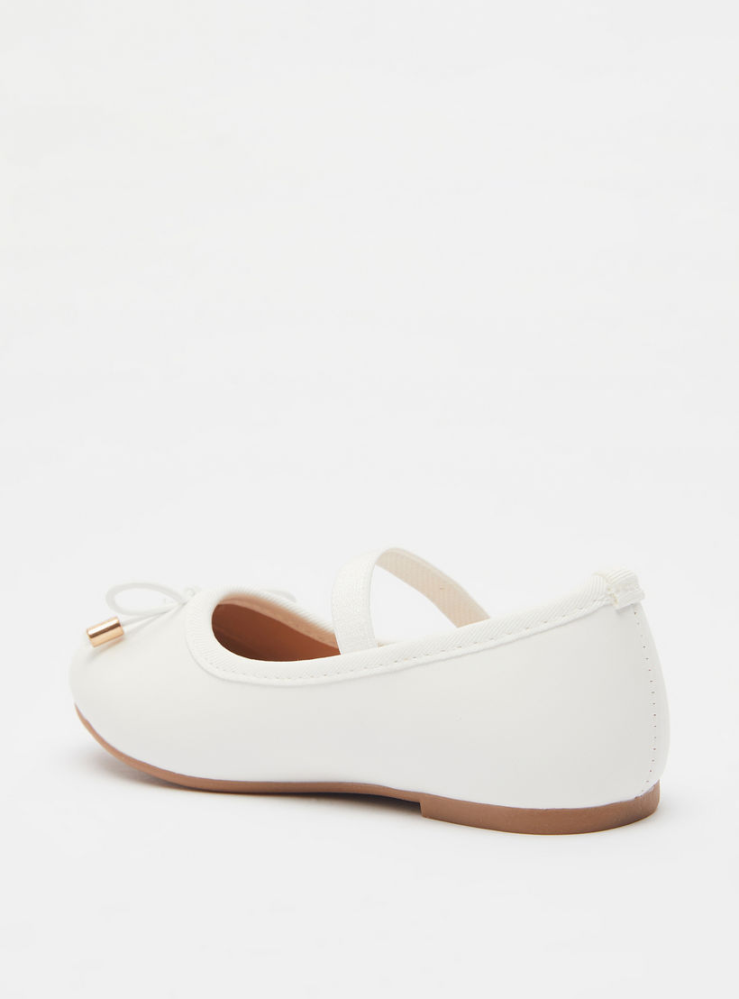 Juniors Round Toe Ballerina Shoes with Cushioning-girls-shoes-ballerinas-image-2