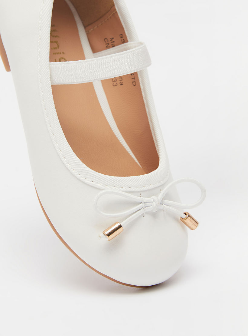 Juniors Round Toe Ballerina Shoes with Cushioning-girls-shoes-ballerinas-image-3