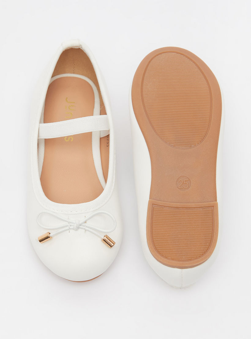 Juniors Round Toe Ballerina Shoes with Cushioning-girls-shoes-ballerinas-image-4