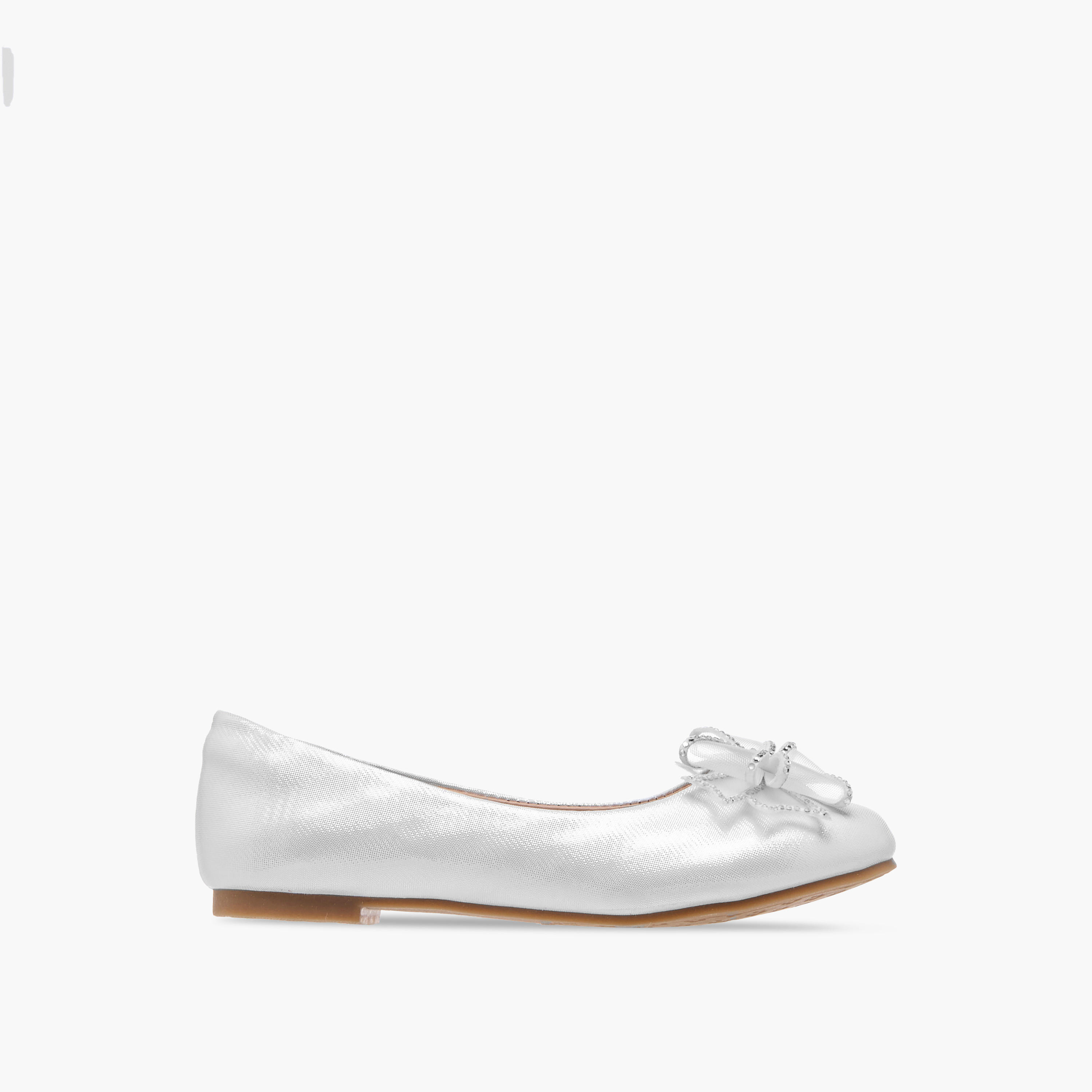 حذاء باليرينا سهل الارتداء ومزين بفوينكة للبنات من جونيورز-girls-shoes-ballerinas-image-3