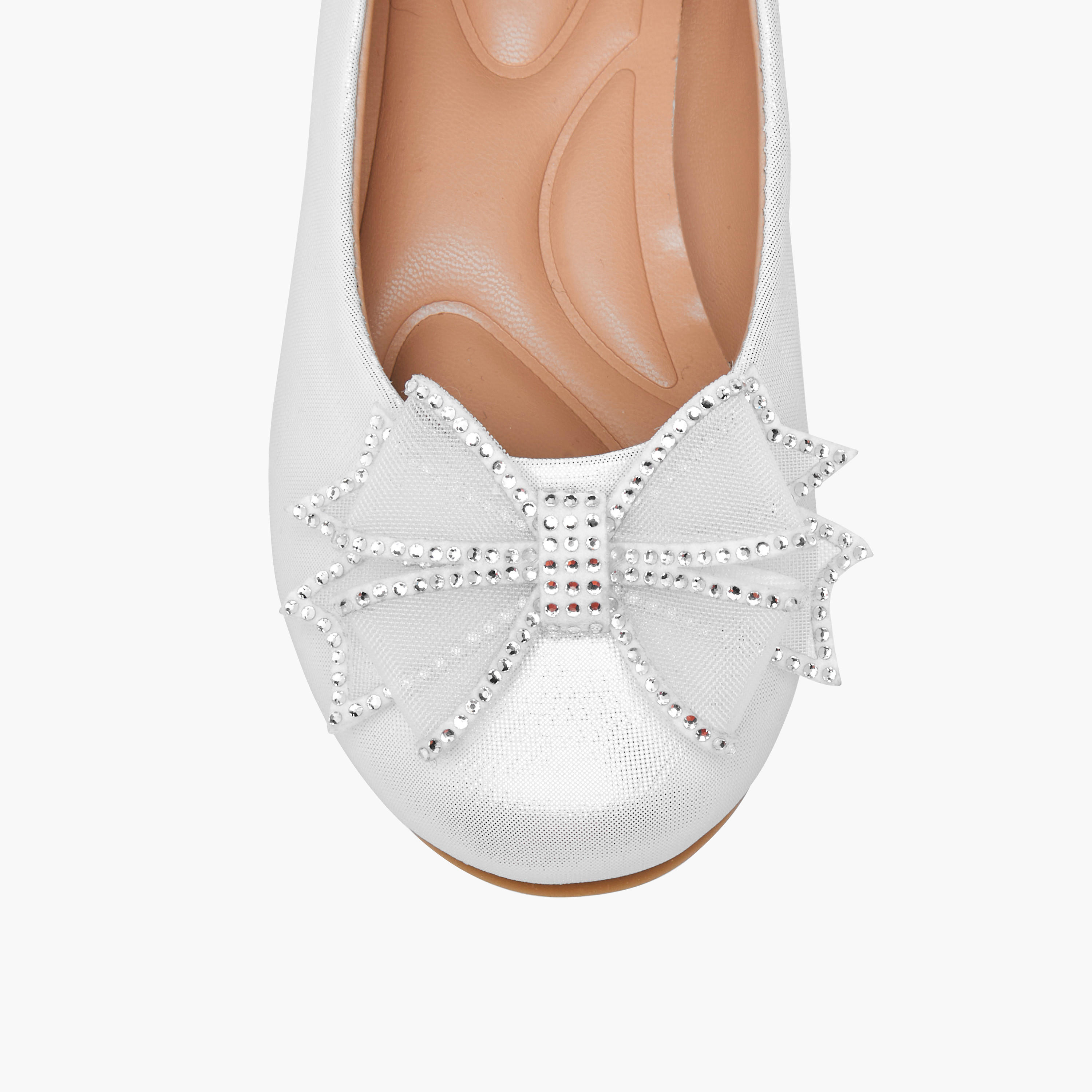 حذاء باليرينا سهل الارتداء ومزين بفوينكة للبنات من جونيورز-girls-shoes-ballerinas-image-4