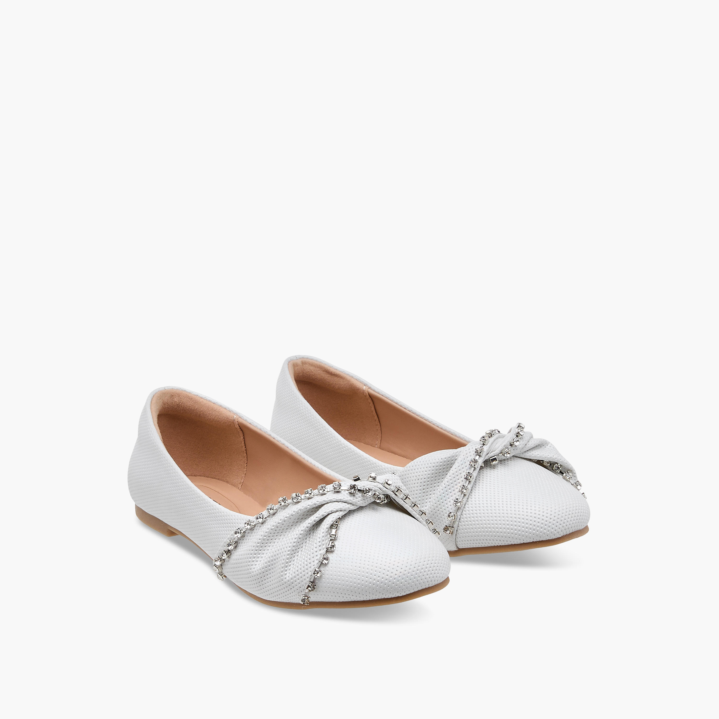 حذاء باليرينا مزين سهل الارتداء للبنات من سيليست-girls-shoes-ballerinas-image-1