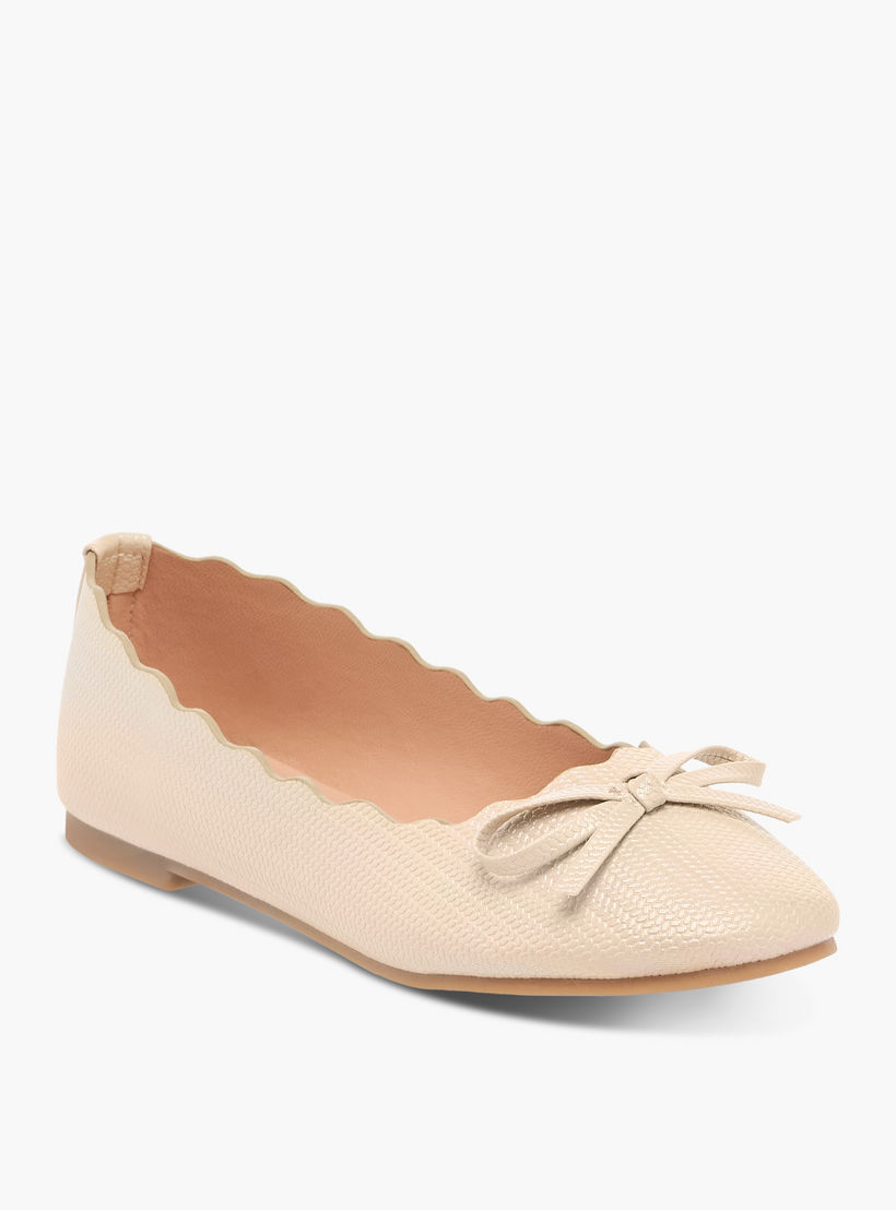 حذاء باليرينا سهل الارتداء بزينة فيونكة من ليتل ميسي-girls-shoes-ballerinas-image-2