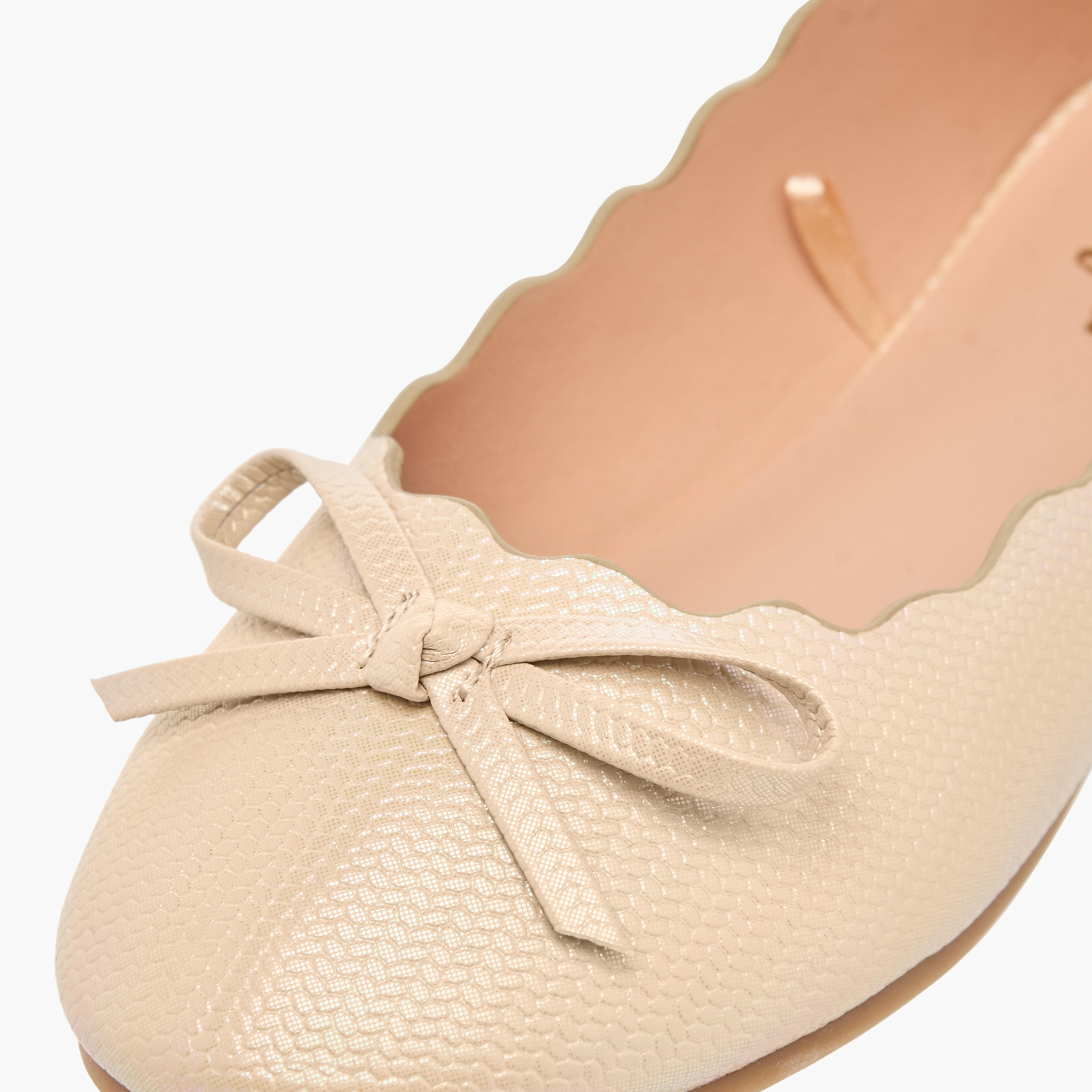 حذاء باليرينا سهل الارتداء بزينة فيونكة من ليتل ميسي-girls-shoes-ballerinas-image-5
