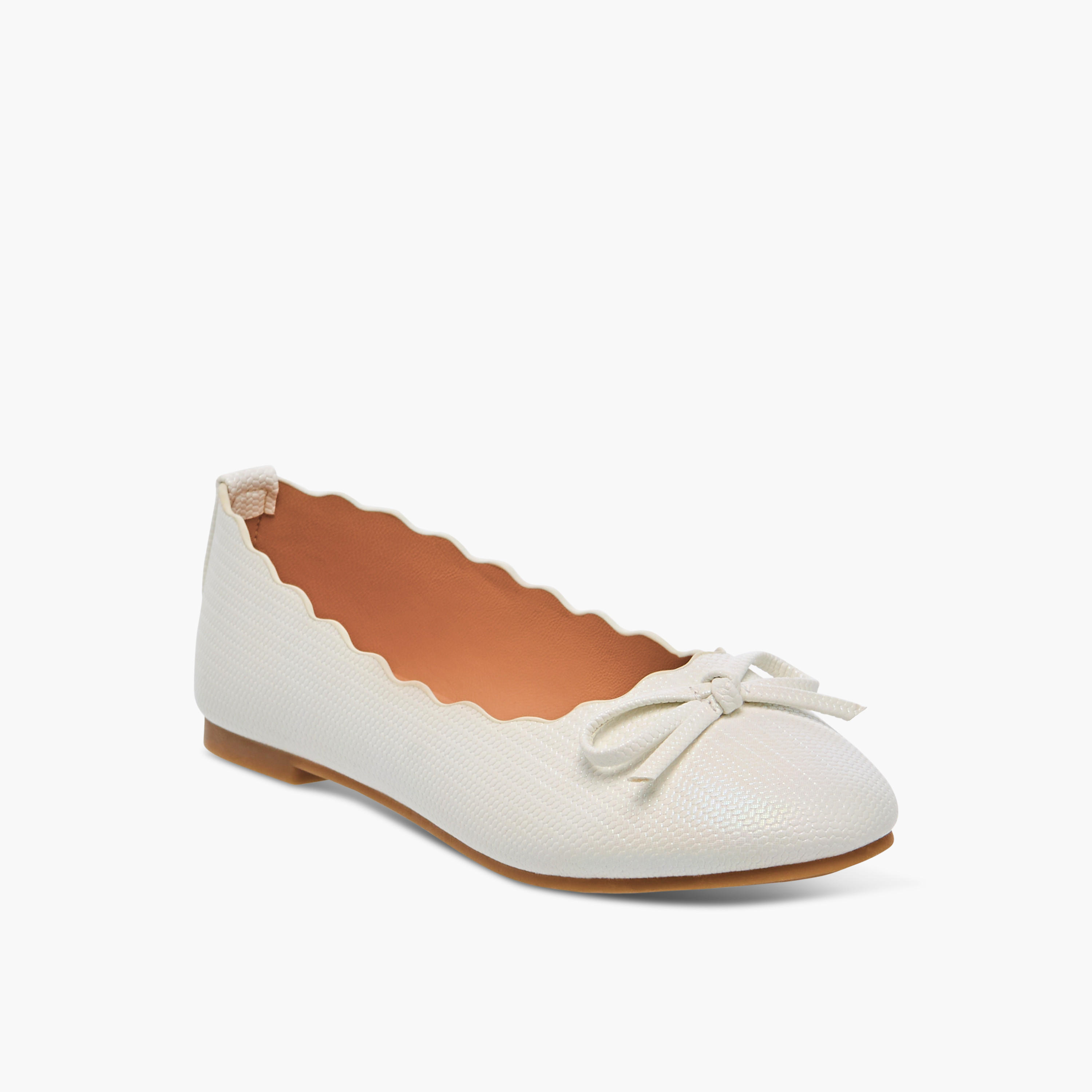 Little Missy Bow Embellished Slip-On Ballerina Shoes-girls-shoes-ballerinas-image-2