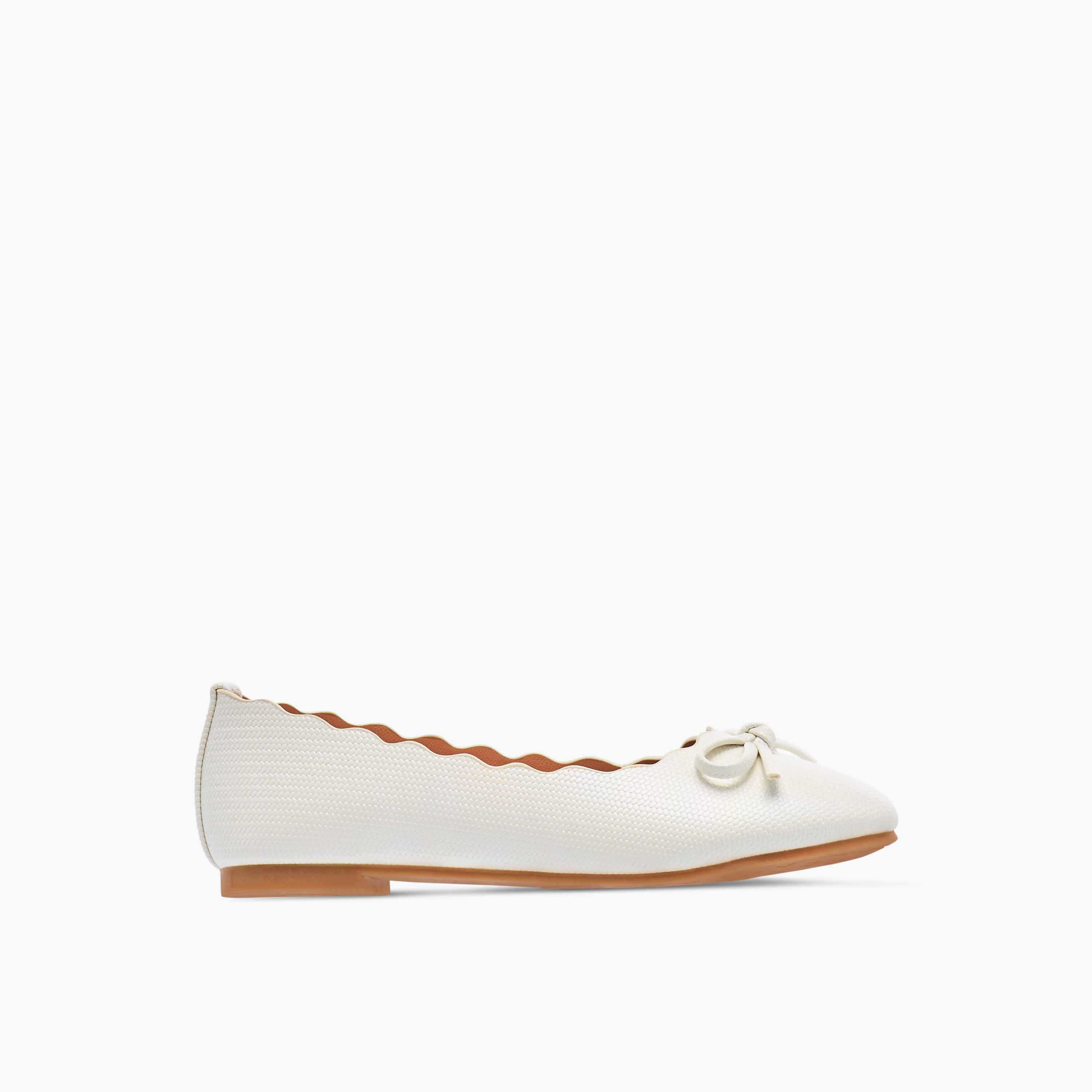 Little Missy Bow Embellished Slip-On Ballerina Shoes-girls-shoes-ballerinas-image-3