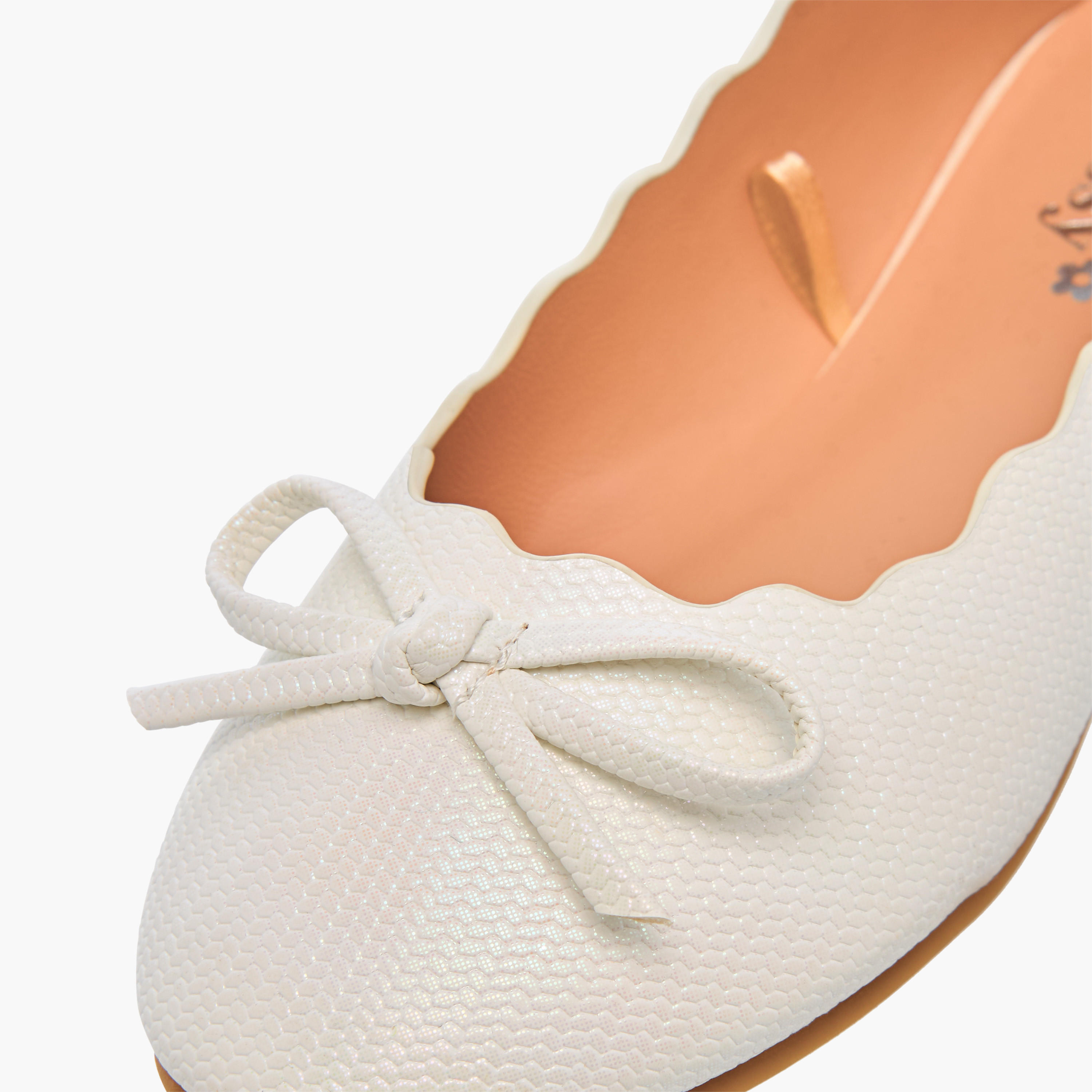 Little Missy Bow Embellished Slip-On Ballerina Shoes-girls-shoes-ballerinas-image-5