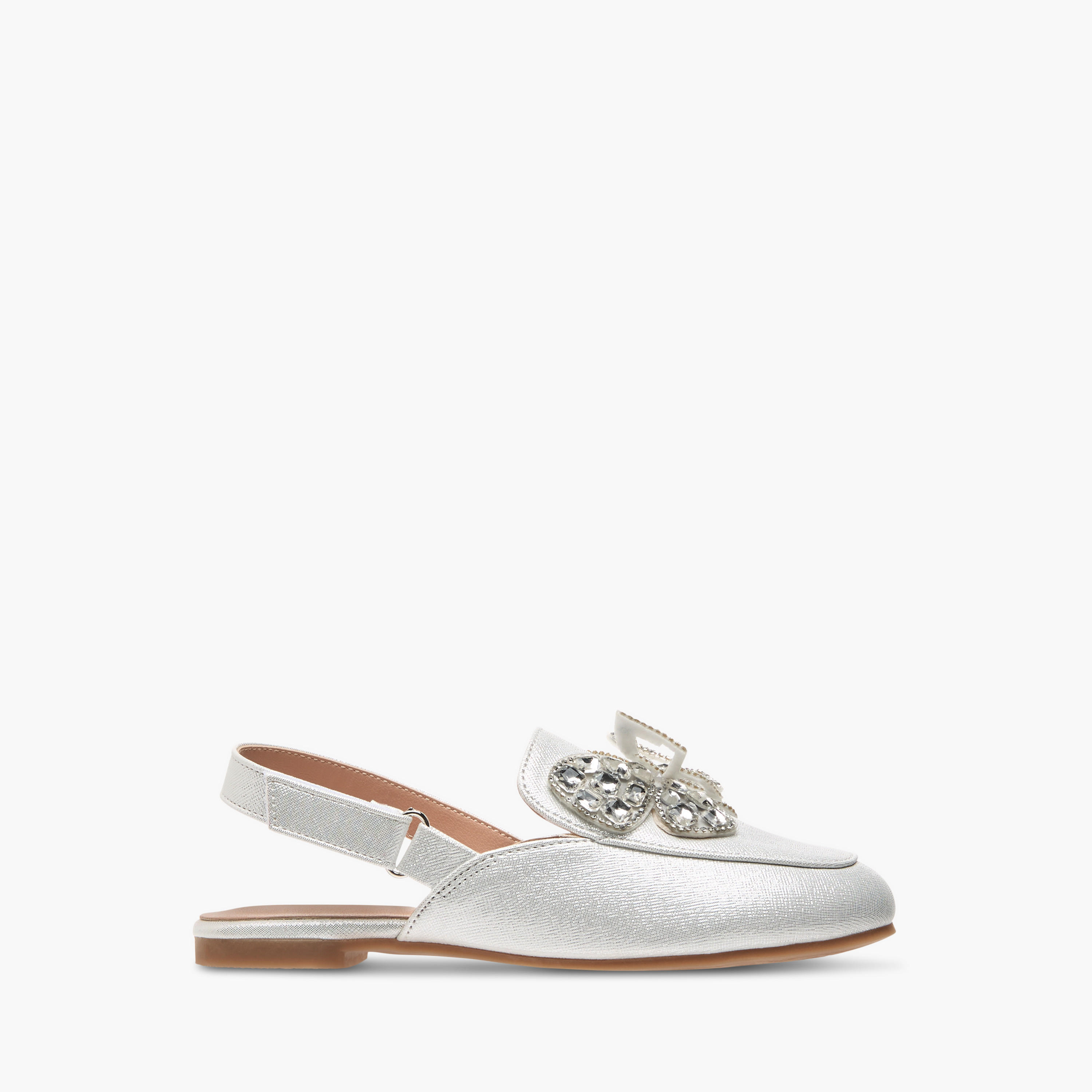 حذاء باليرينا بشريط إغلاق لاصق وتزيينات مرصّعة للبنات من سيليست-girls-shoes-sandals-image-2