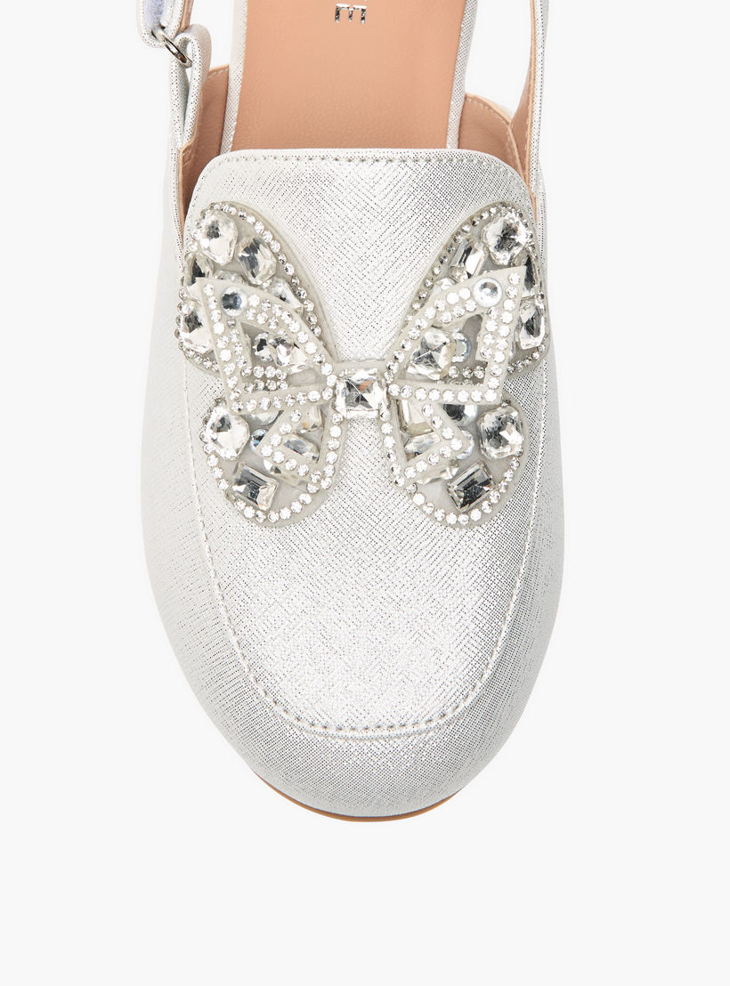 حذاء باليرينا بشريط إغلاق لاصق وتزيينات مرصّعة للبنات من سيليست-girls-shoes-sandals-image-3