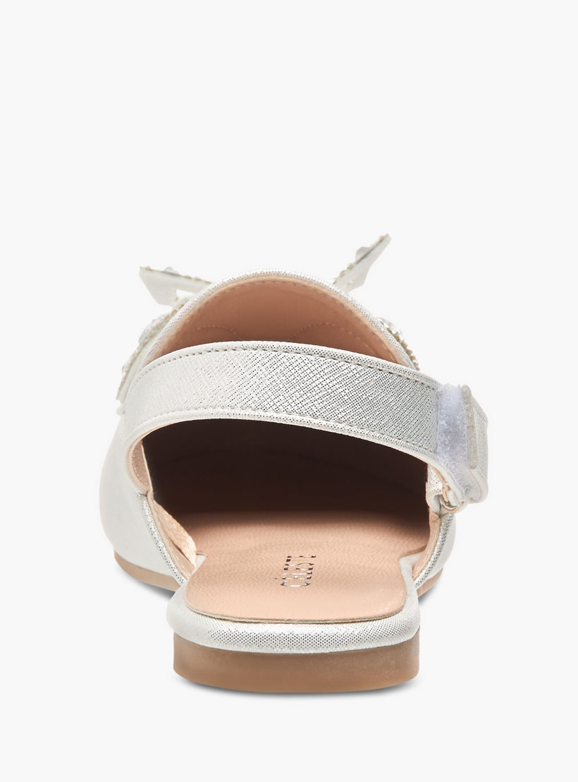 حذاء باليرينا بشريط إغلاق لاصق وتزيينات مرصّعة للبنات من سيليست-girls-shoes-sandals-image-4