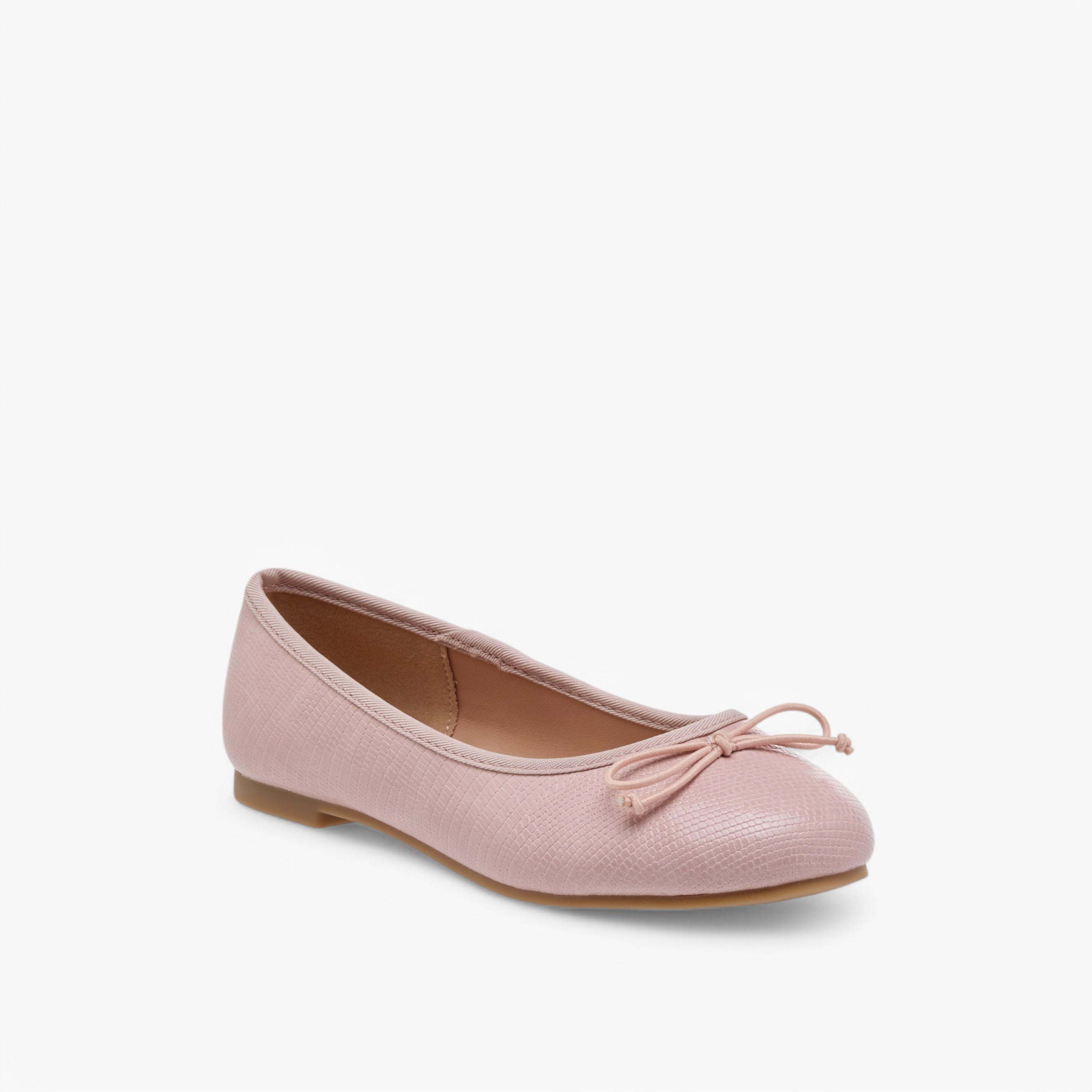حذاء باليرينا سهل الارتداء بزينة فيونكة من ليتل ميسي-girls-shoes-ballerinas-image-2