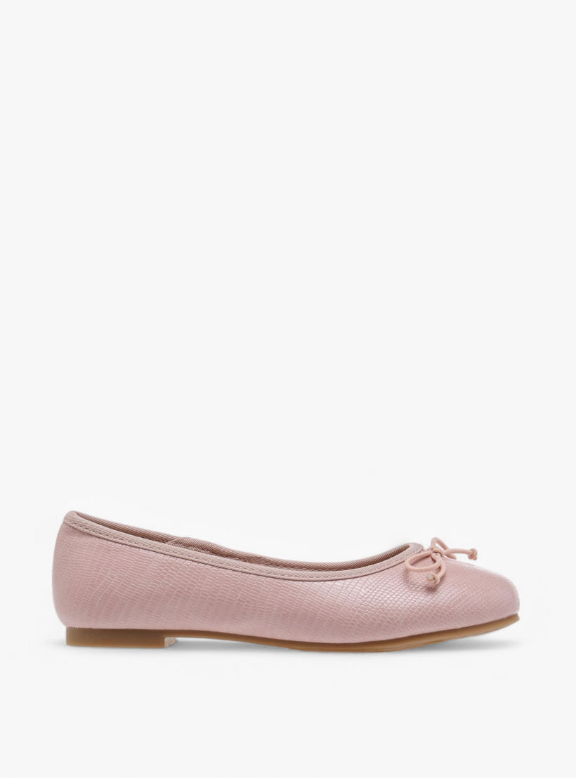 حذاء باليرينا سهل الارتداء بزينة فيونكة من ليتل ميسي-girls-shoes-ballerinas-image-3