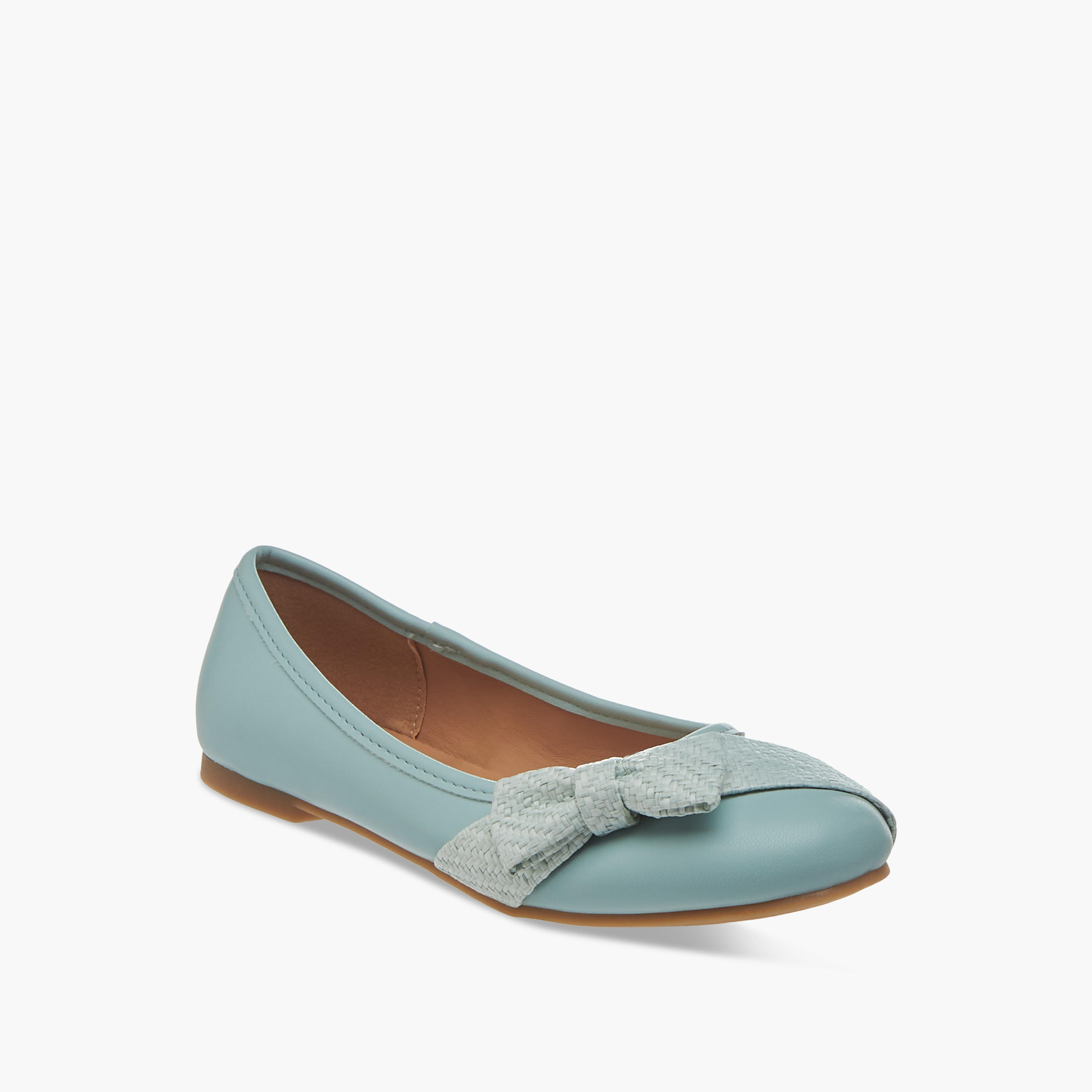 Little Missy Bow Accent Slip-On Ballerina Shoes-girls-shoes-ballerinas-image-2