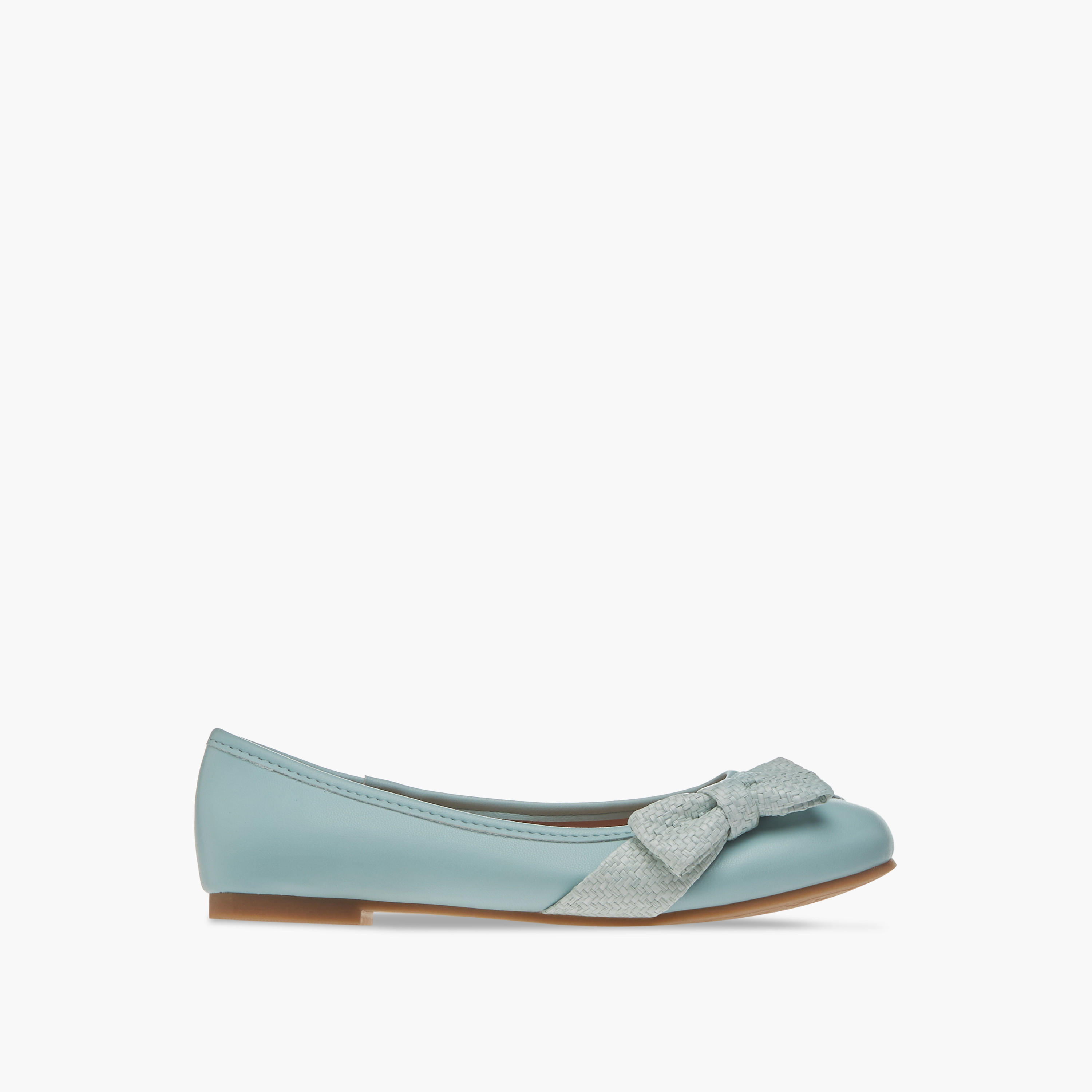 Little Missy Bow Accent Slip-On Ballerina Shoes-girls-shoes-ballerinas-image-3
